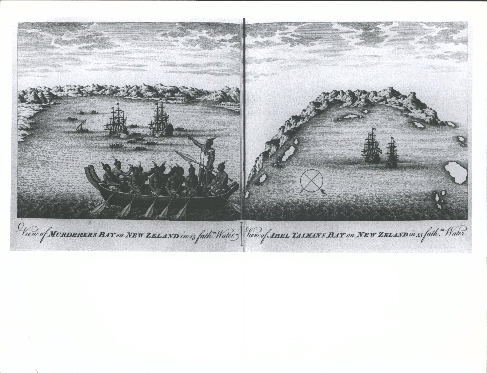 View of Murderer's Bay on New Zealand/View of Abel Tasman's Bay on New Zealand