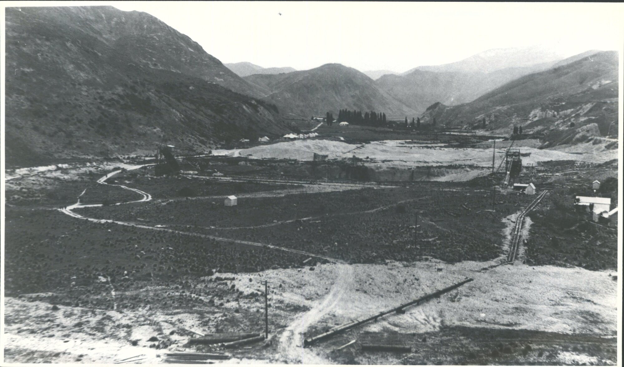 Looking down the valley from the power house