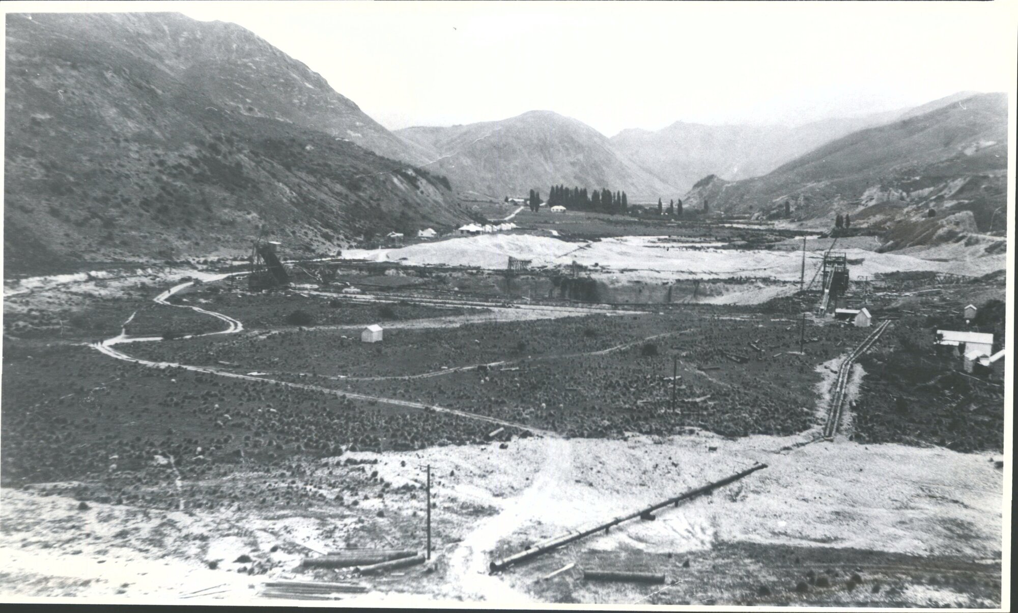 Looking down the valley from the powerhouse