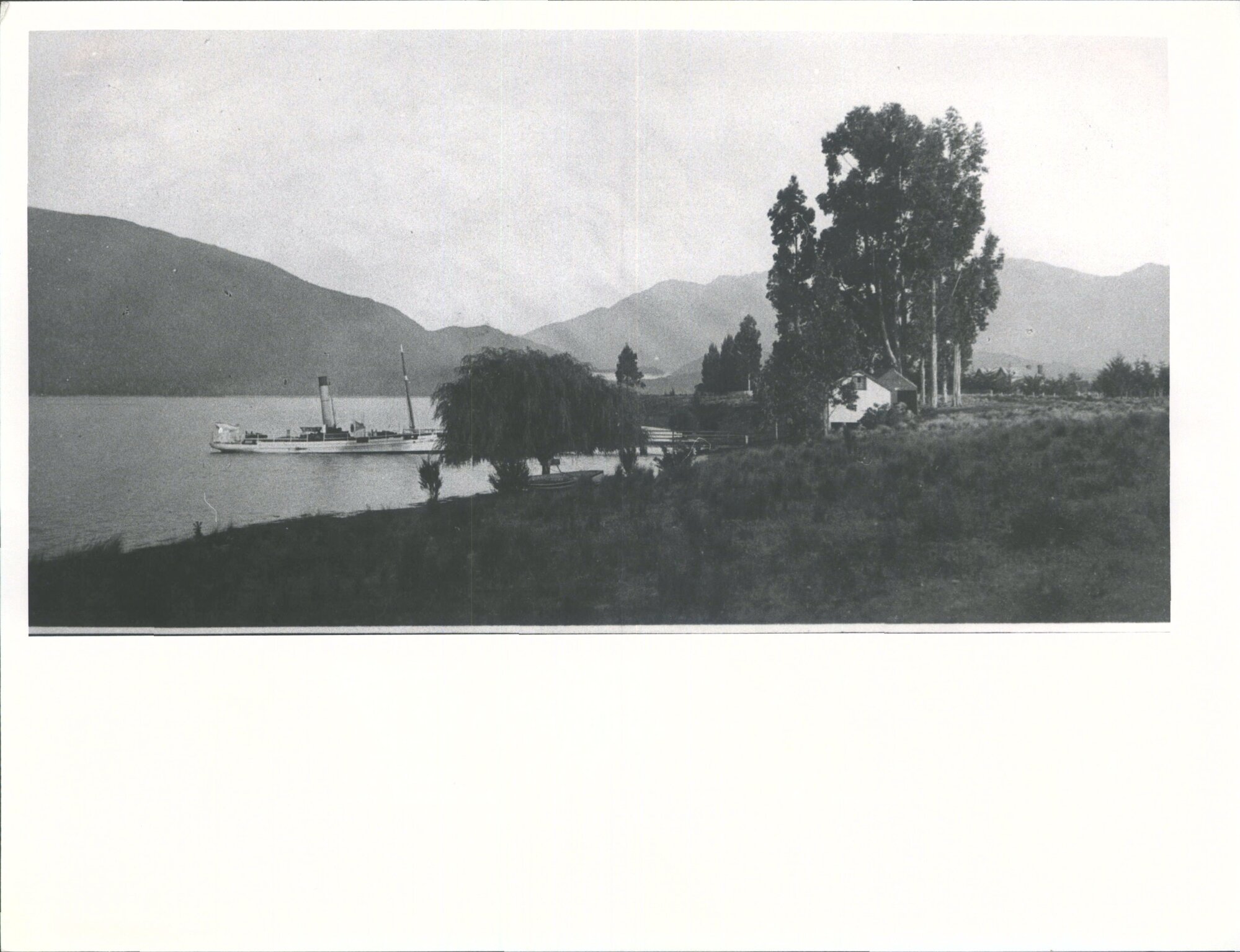 Te Anau Wharf and S.S. Tawera