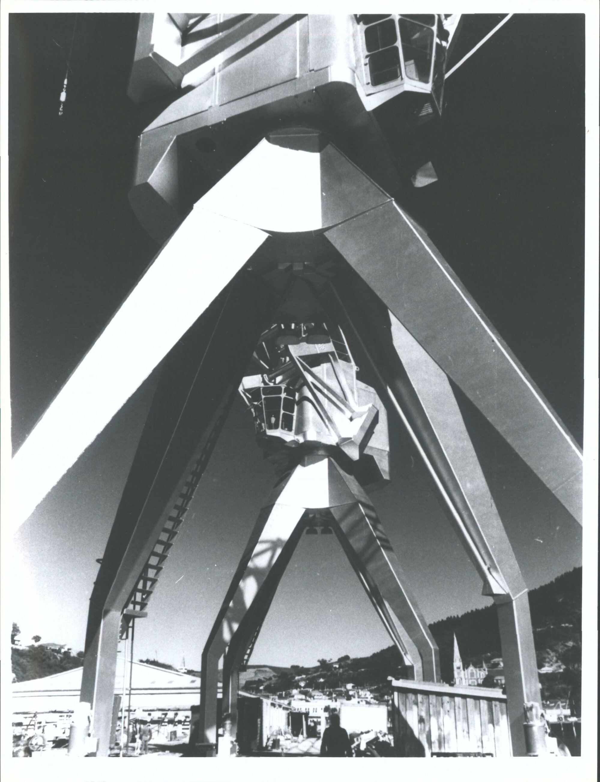 New Stothert &amp; Pitt 5 ton Cranes, Beach Street Wharf, Port Chalmers May 1969