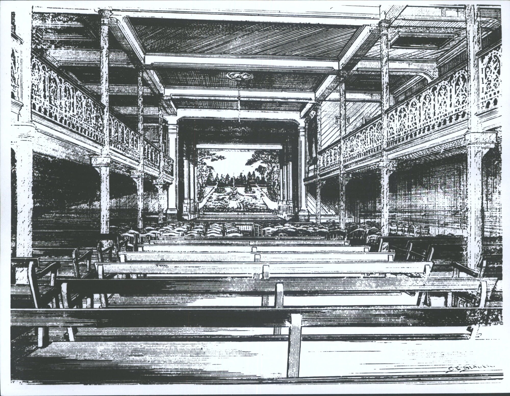 Interior of T. Kennedy McDonald's Theatre, Wellington