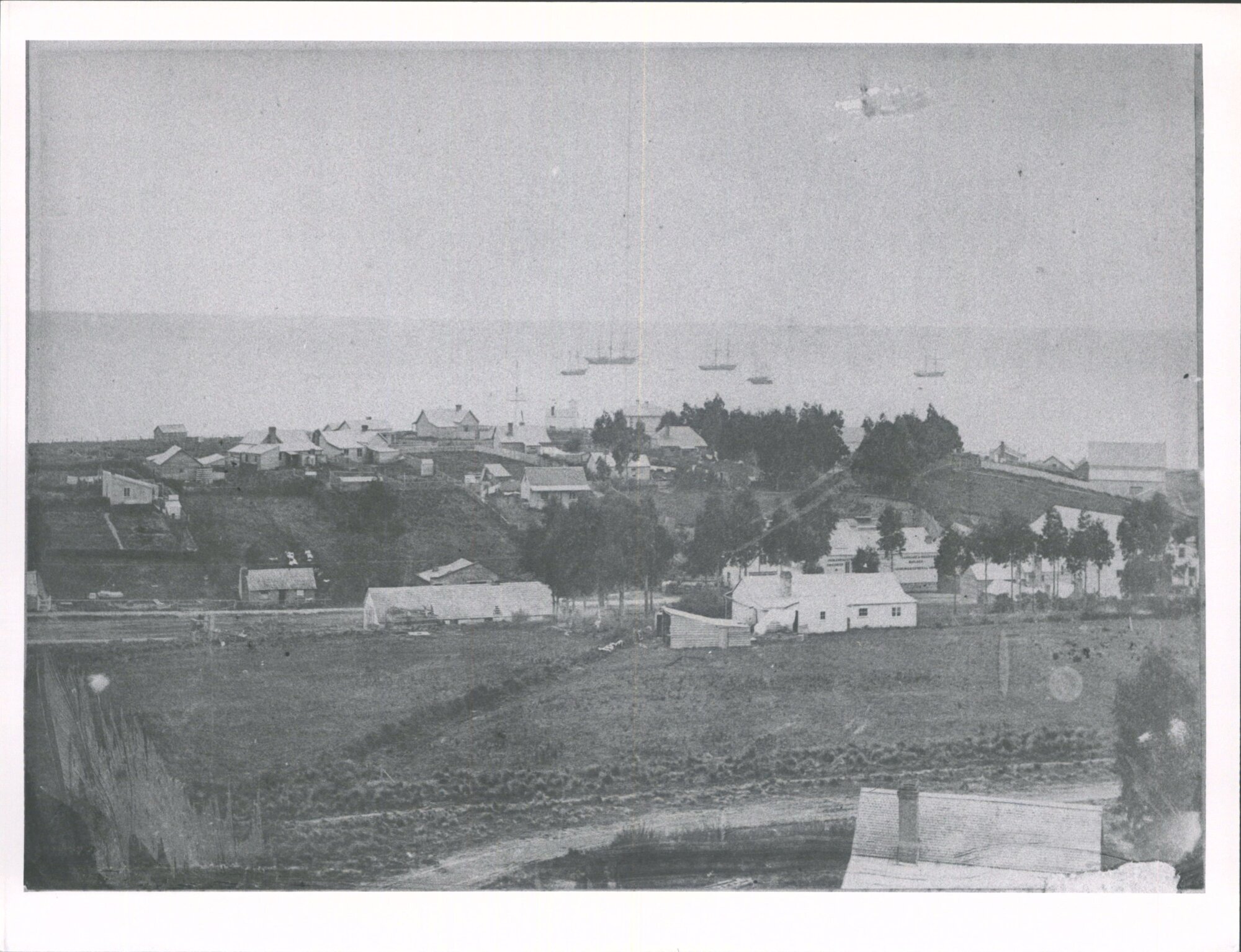 View over Timaru looking towards the Sea