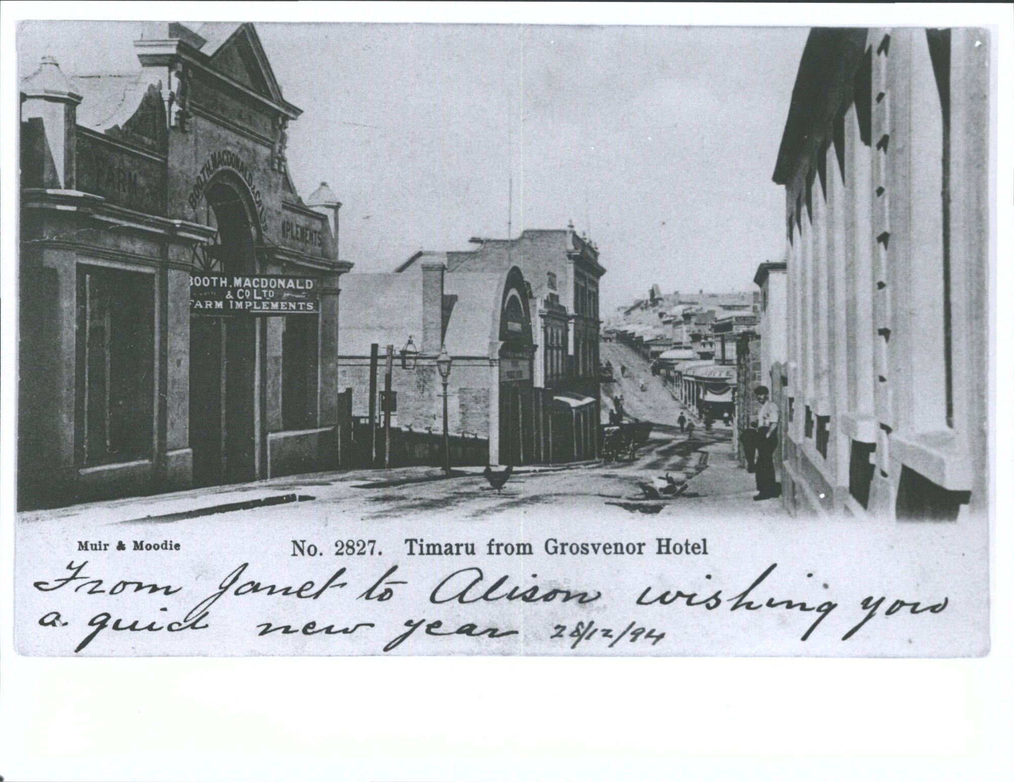 Timaru from Grosvenor Hotel