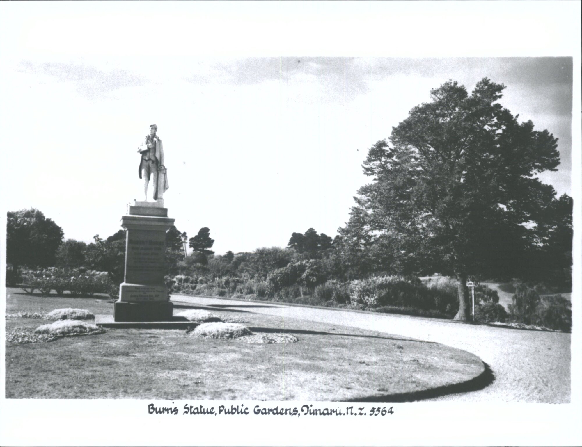 Burns Statue, Public Gardens, Timaru, N.Z.