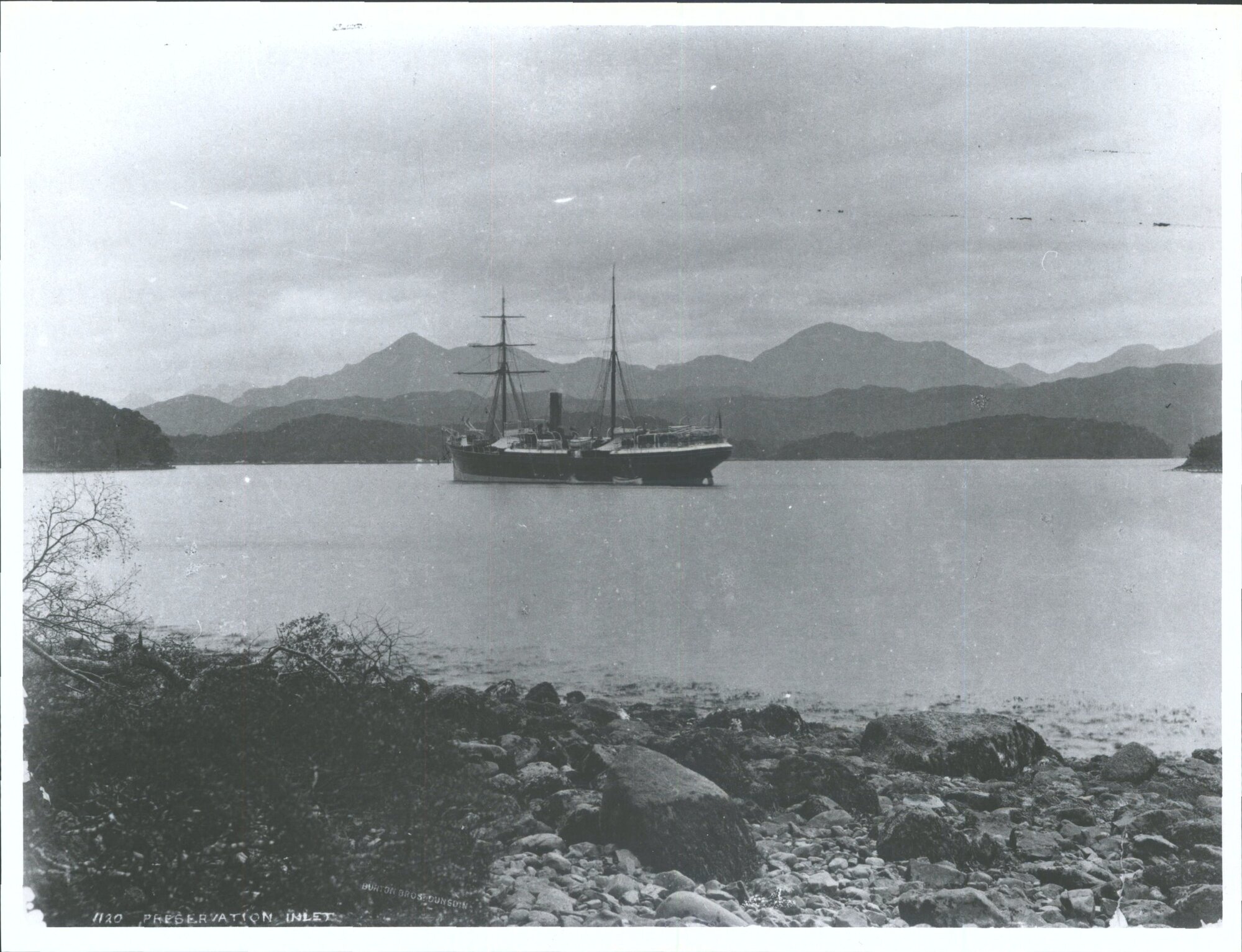 Tarawera at anchor