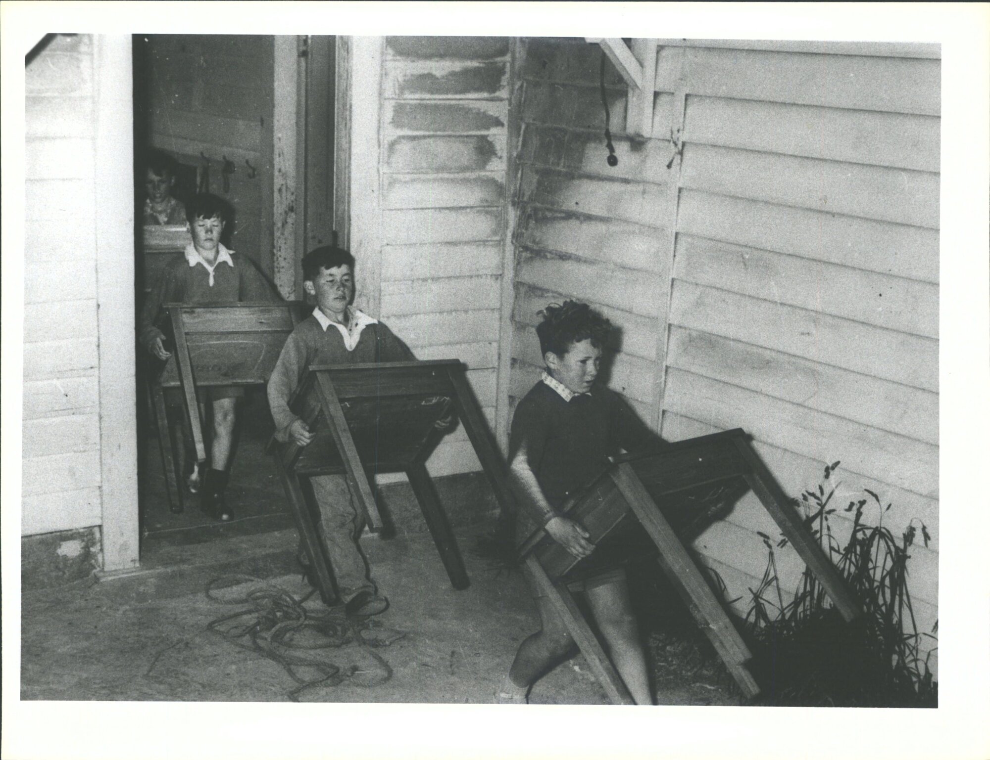 Shifting desks from old to new school