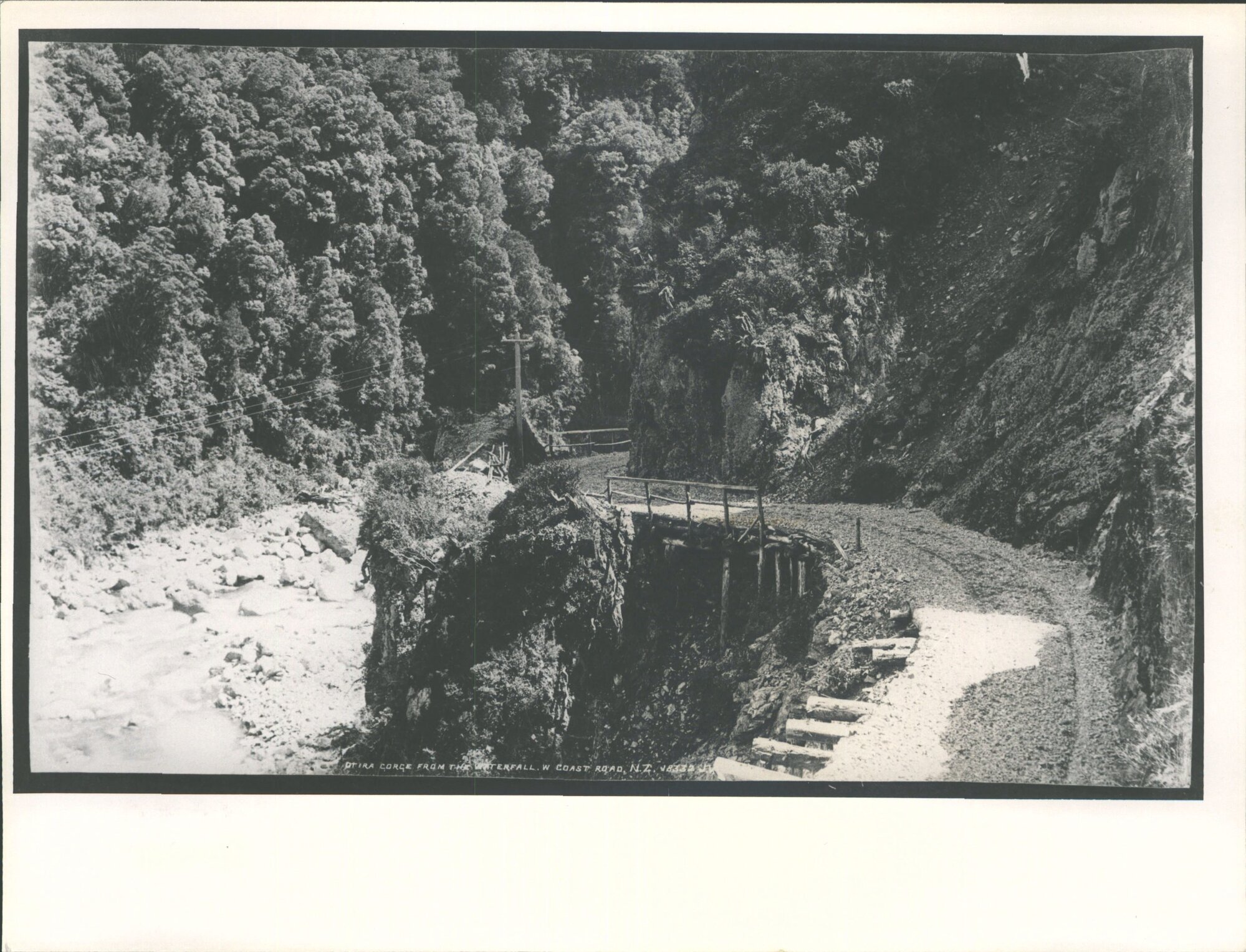 From the waterfall  - West Coast Road