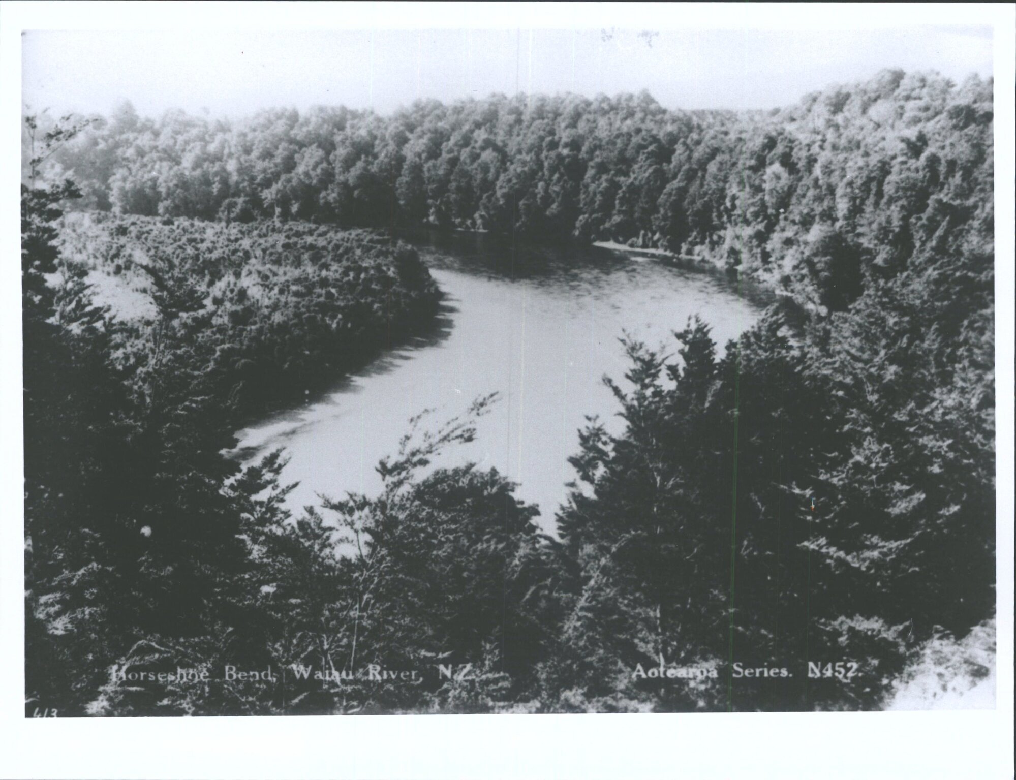 Horseshoe Bend, Waiau River, N.Z.
