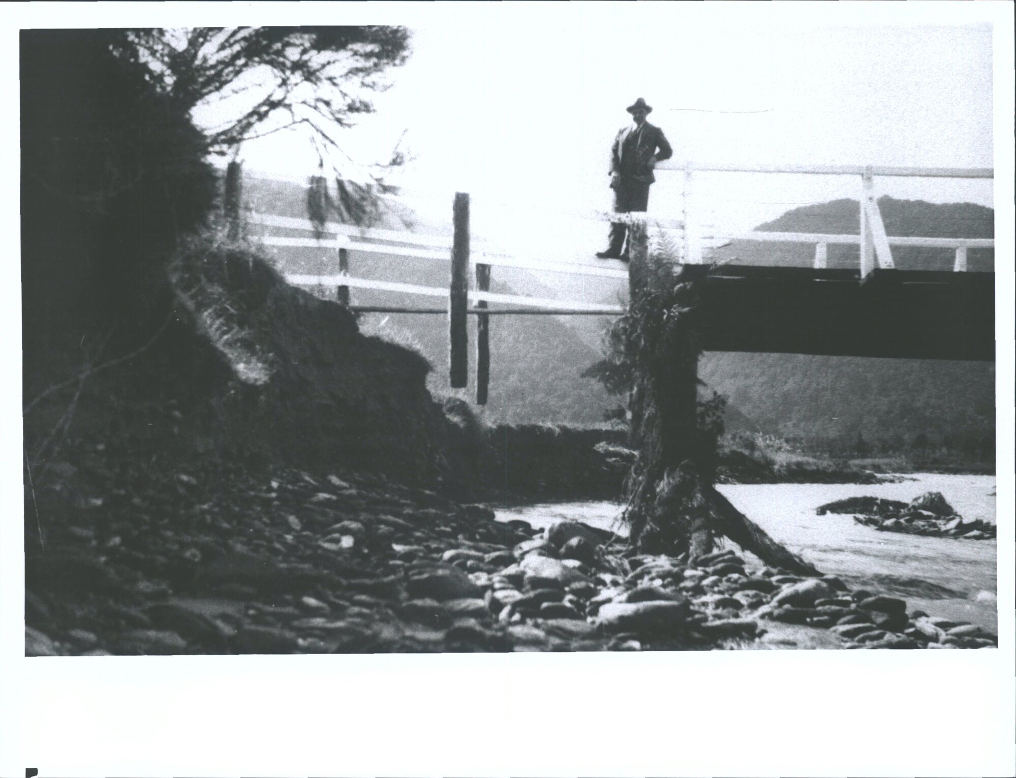 Road washout near Waiho Gorge