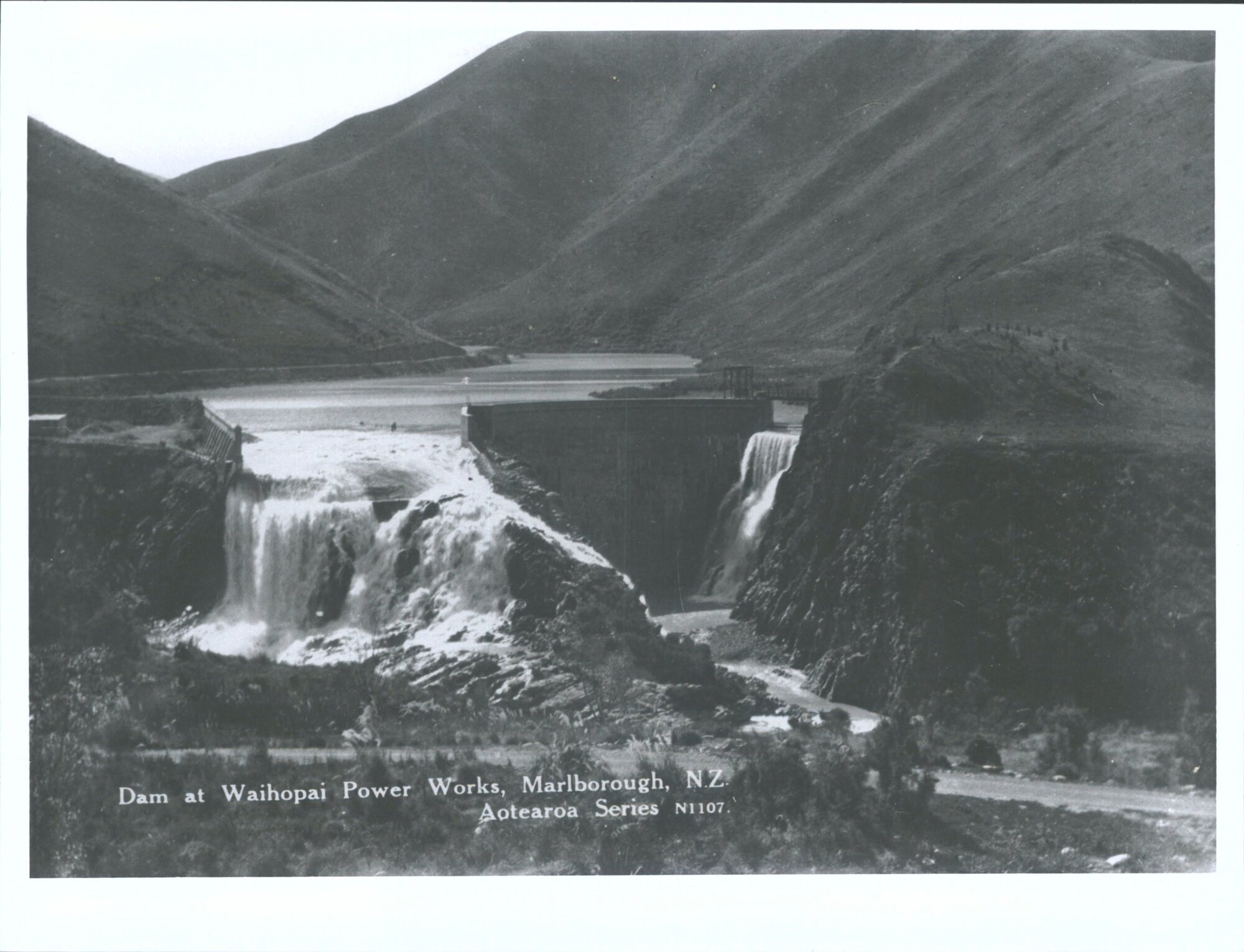 Dam at Waihopai Power Works, Marlborough, N.Z.