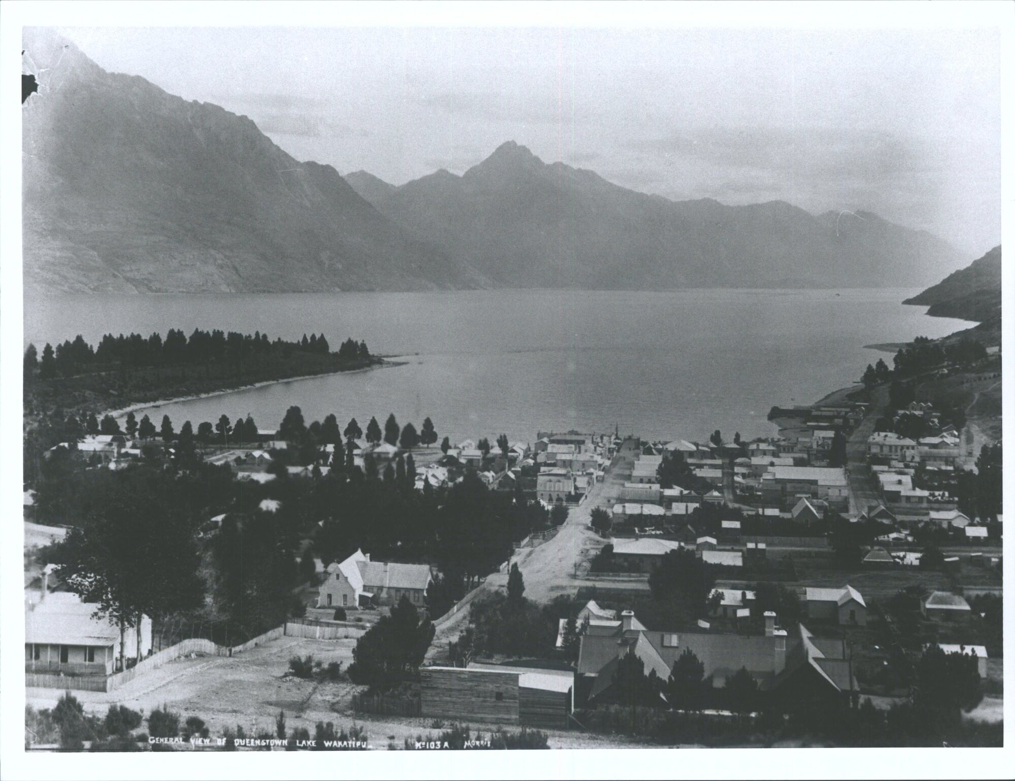 Wakatipu, Lake General view of Queenstown Lake Wakatipu