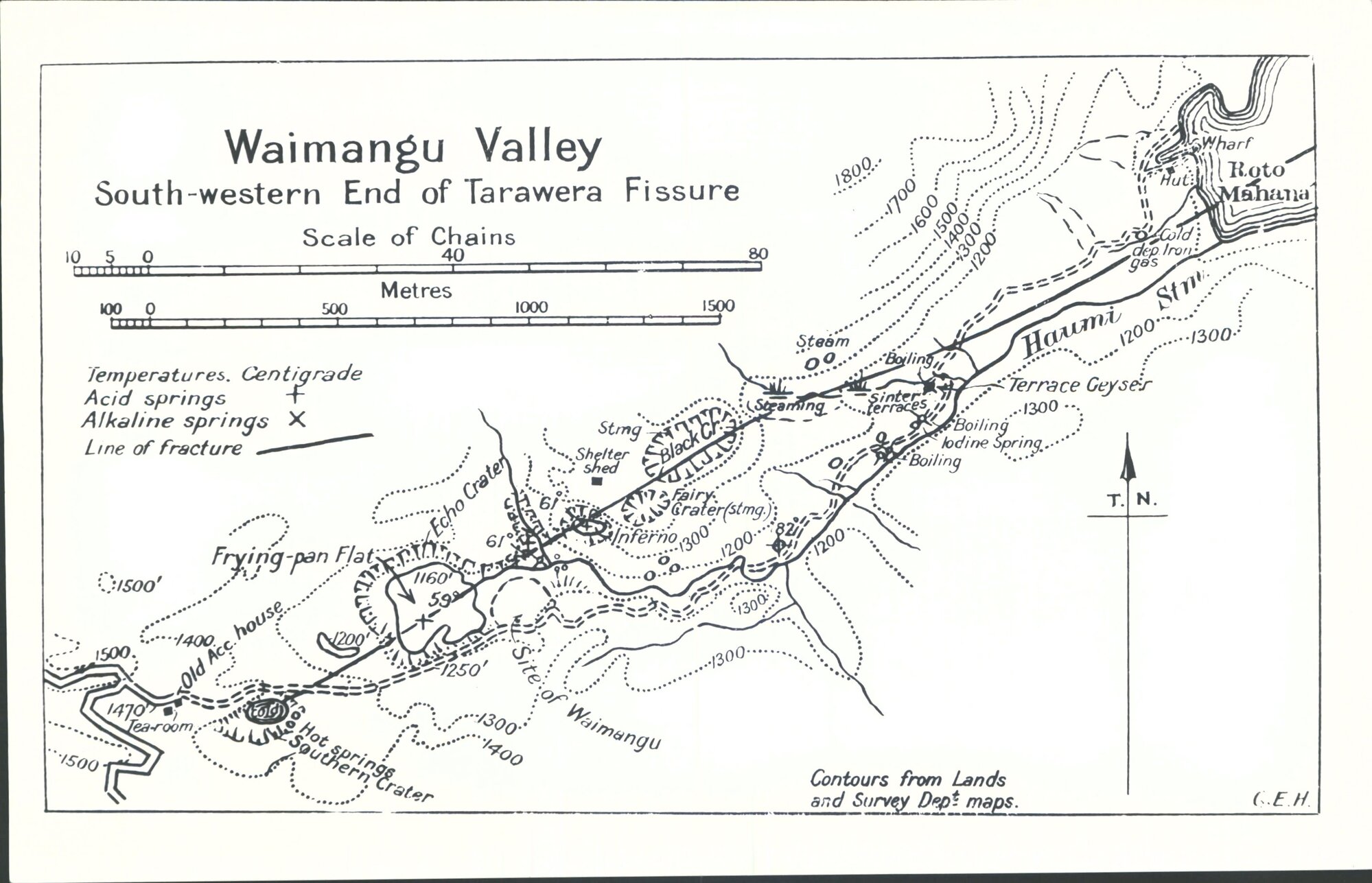Waimangu Valley map