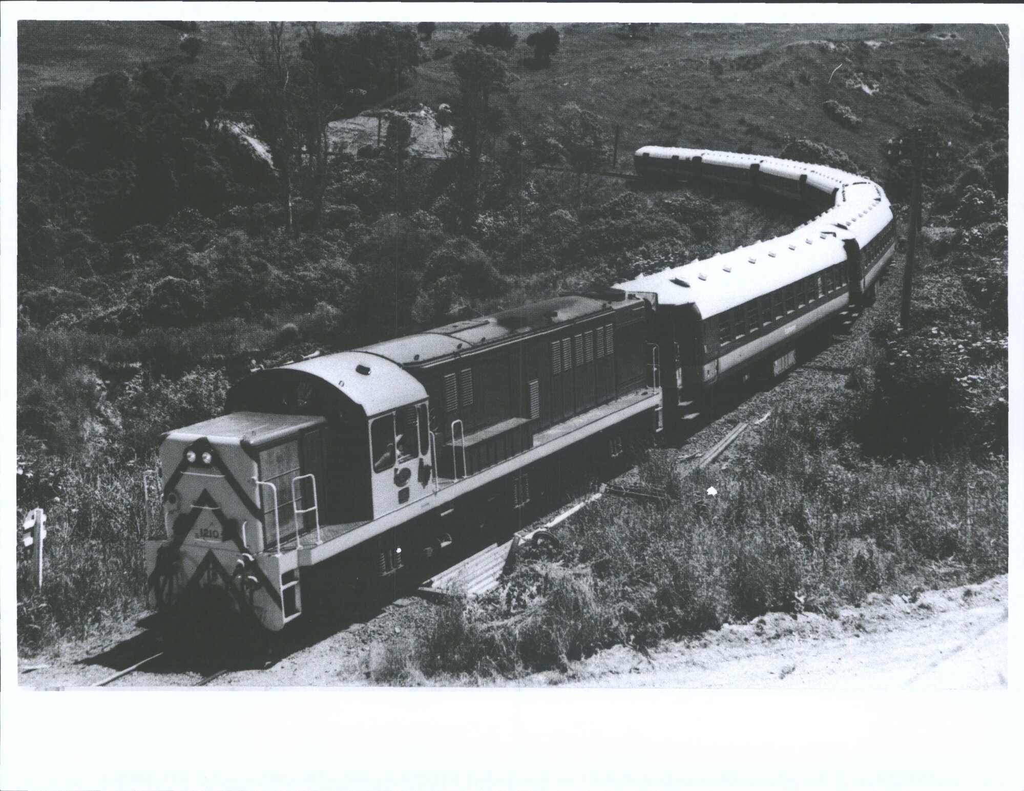 "Southerner" Express Passing Through Seacliff