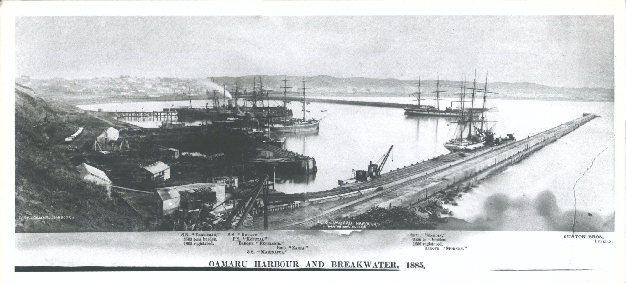 Oamaru Harbour and Breakwater