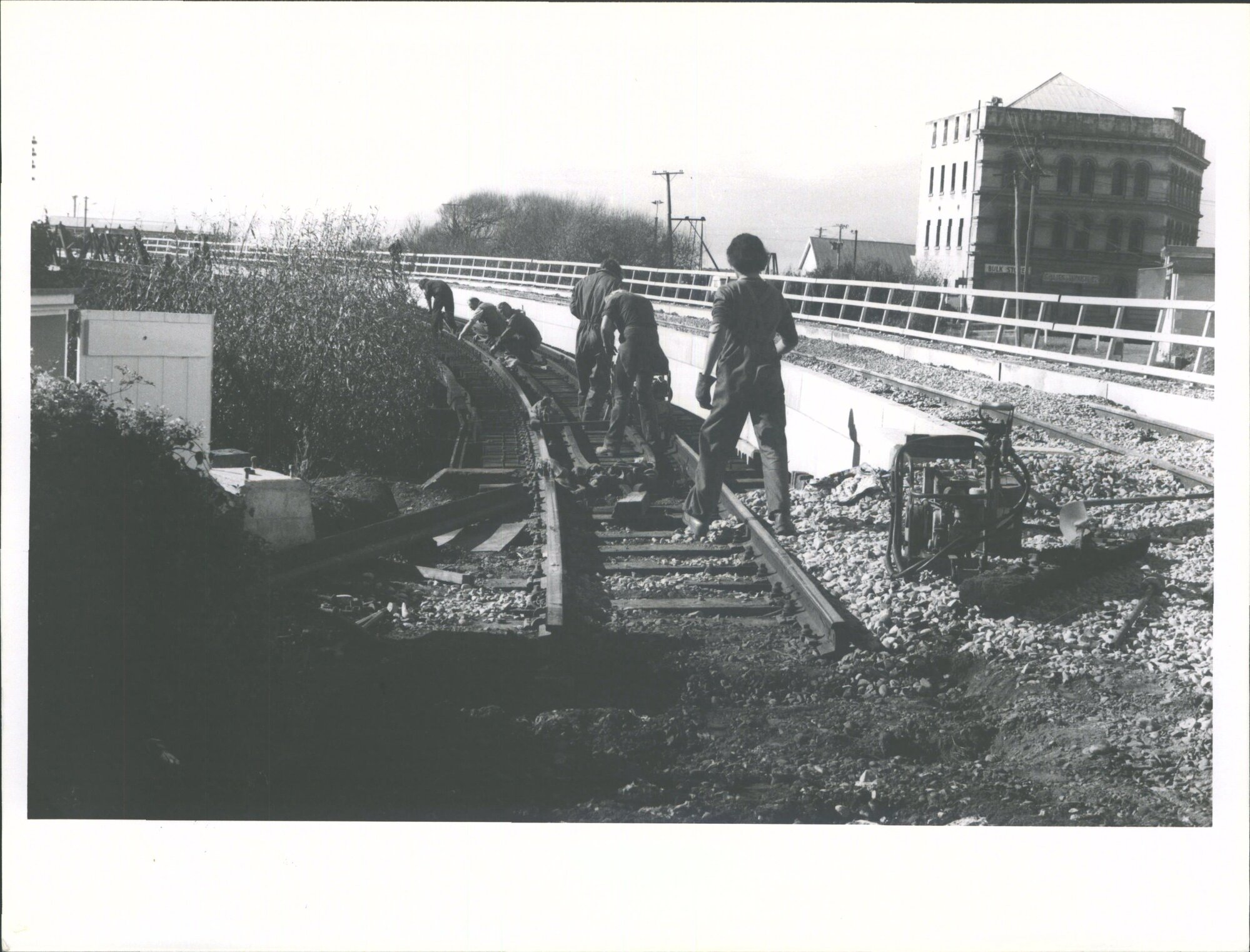 Construction of new railway viaduct