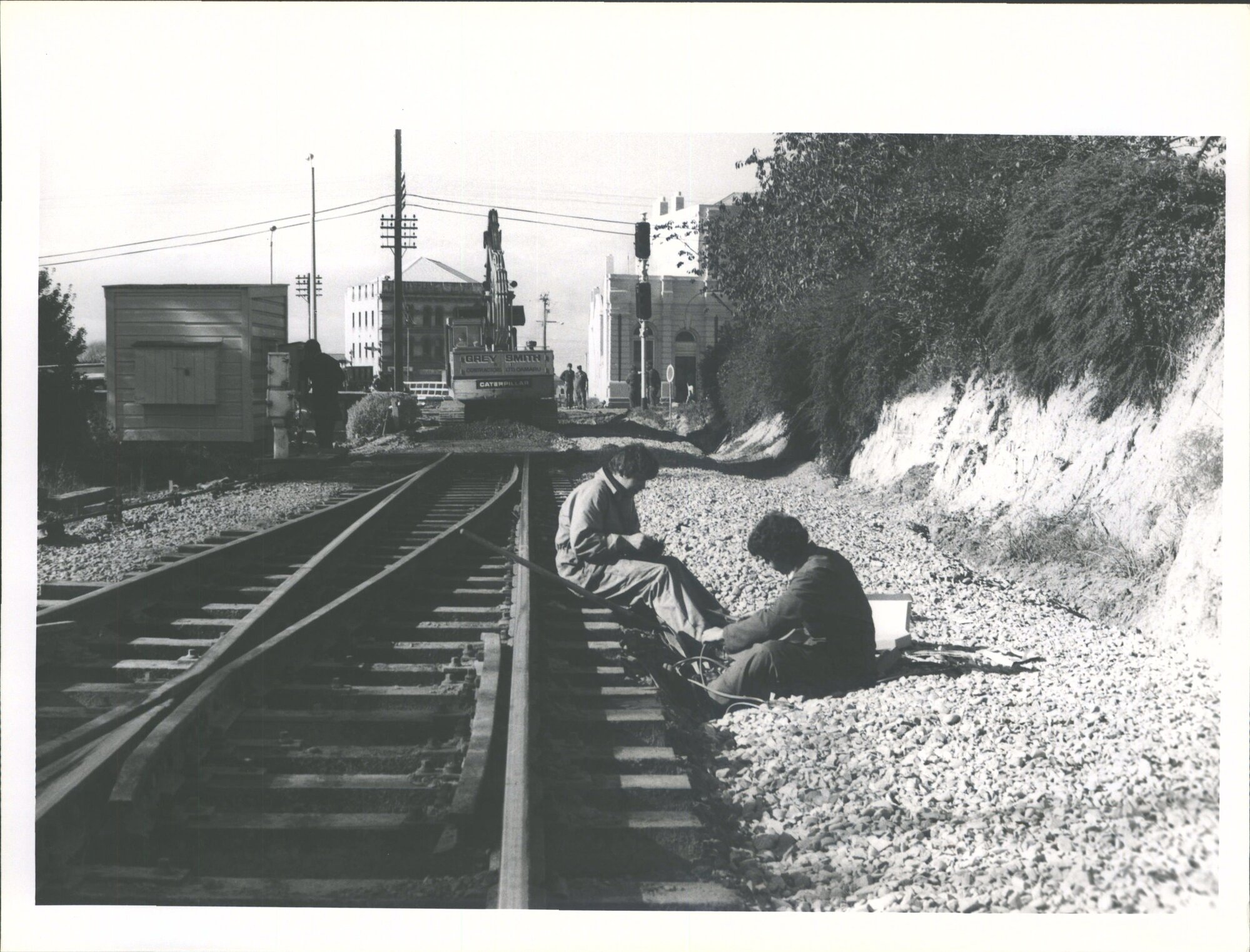 Construction of new railway viaduct