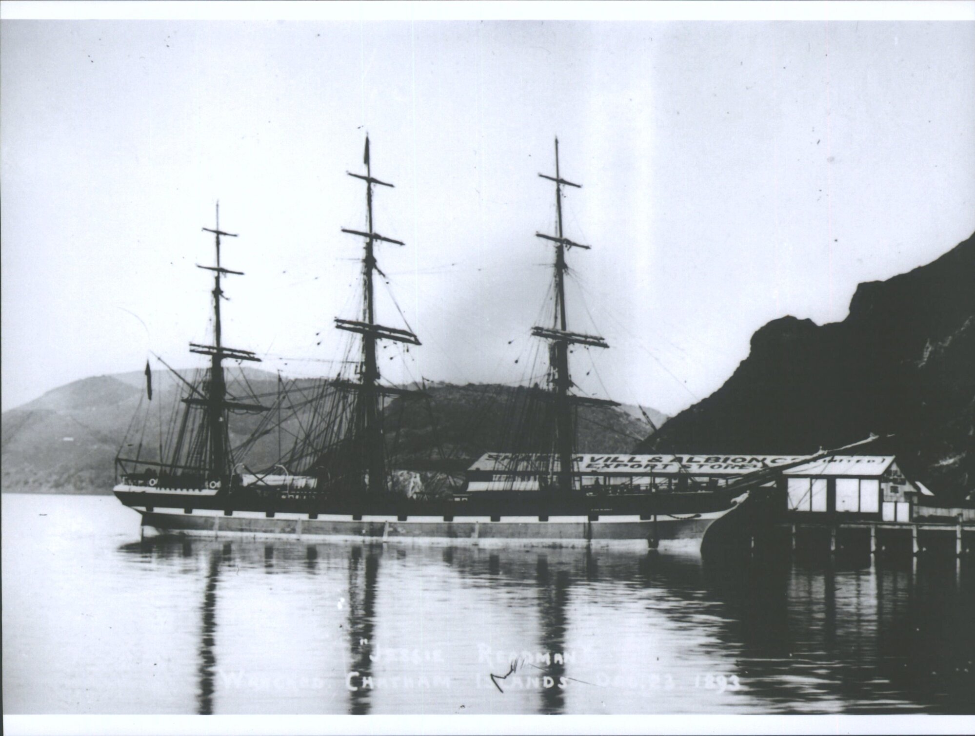 JESSIE READMAN (ship) Wrecked, Chatham Islands