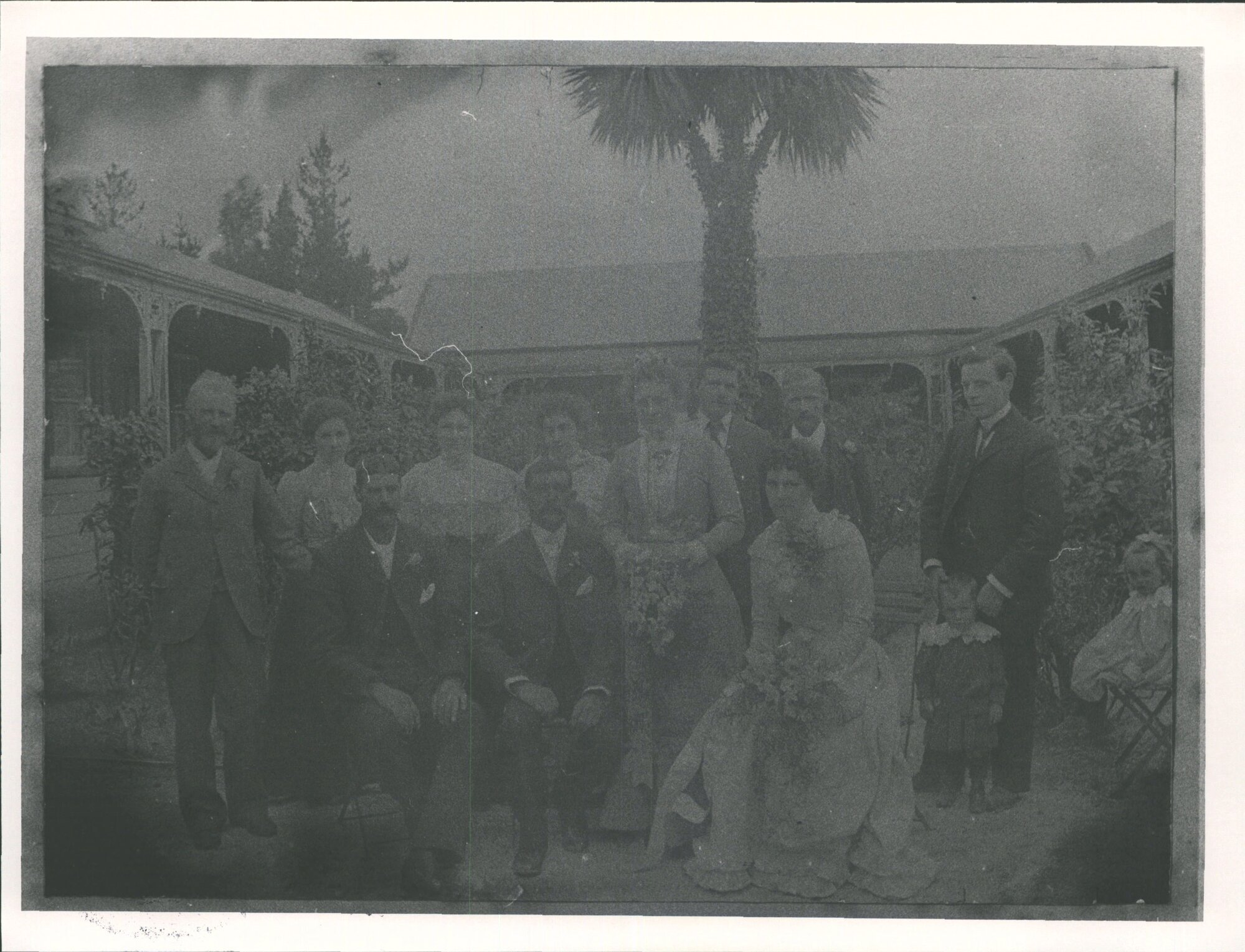Brents Boarding House. Marriage of one of the maidservants c1902?