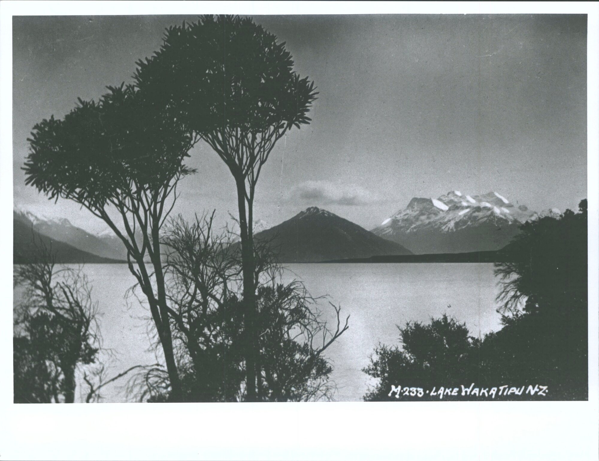 Head of Lake Wakatipu, showing Mt. Alfred