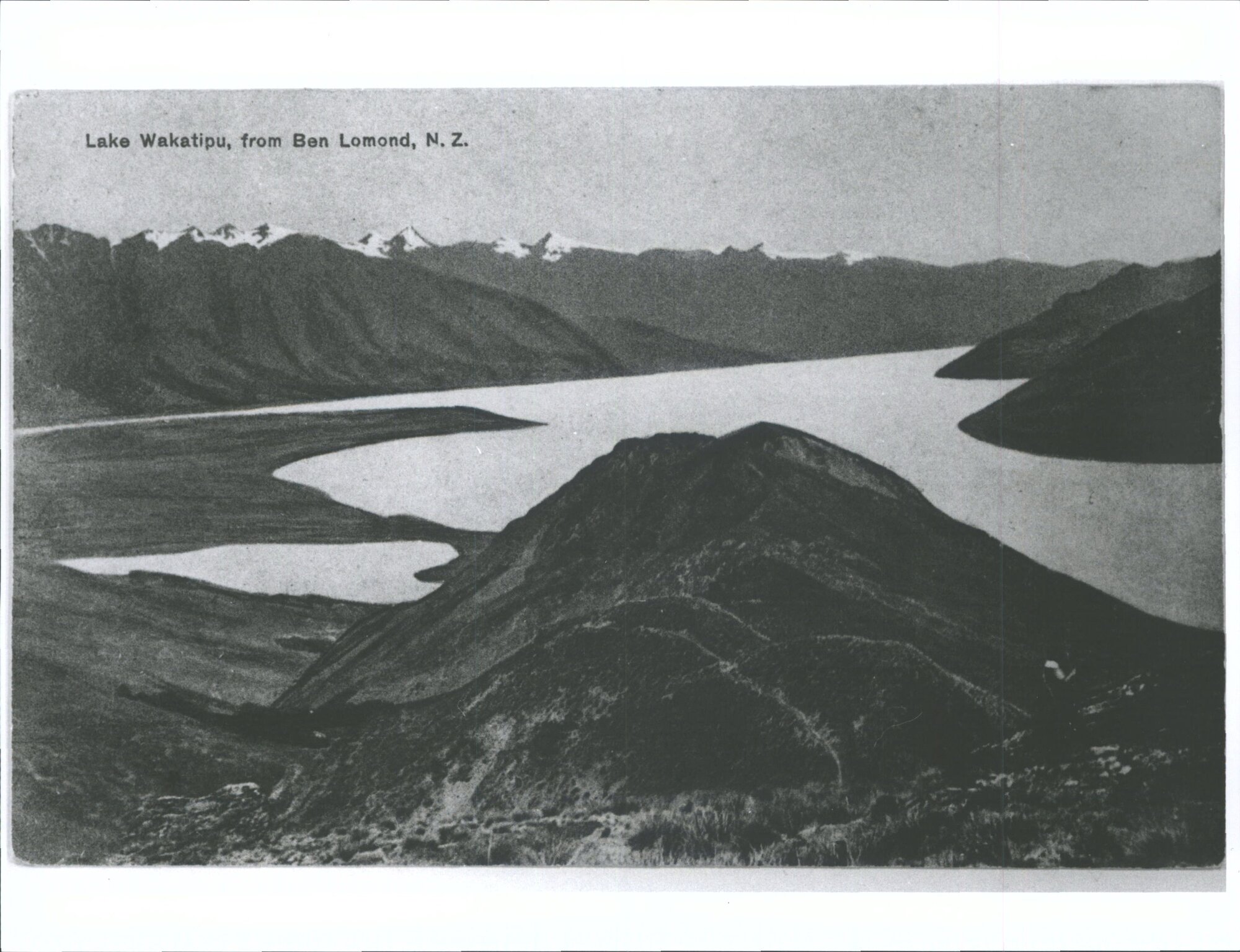 Lake Wakatipu from Ben Lomond, N.Z.
