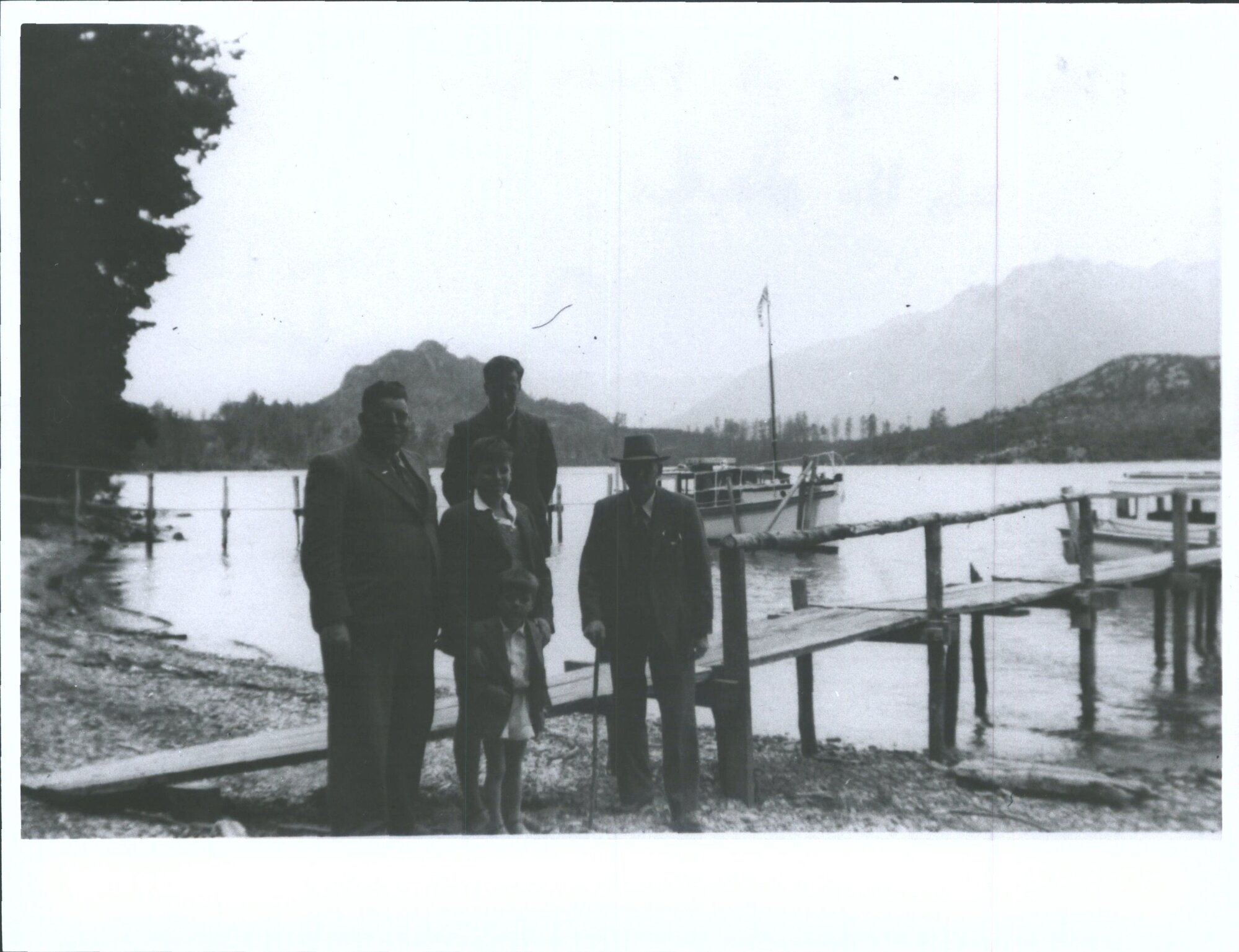 Unidentified group standing at Bob's Cove