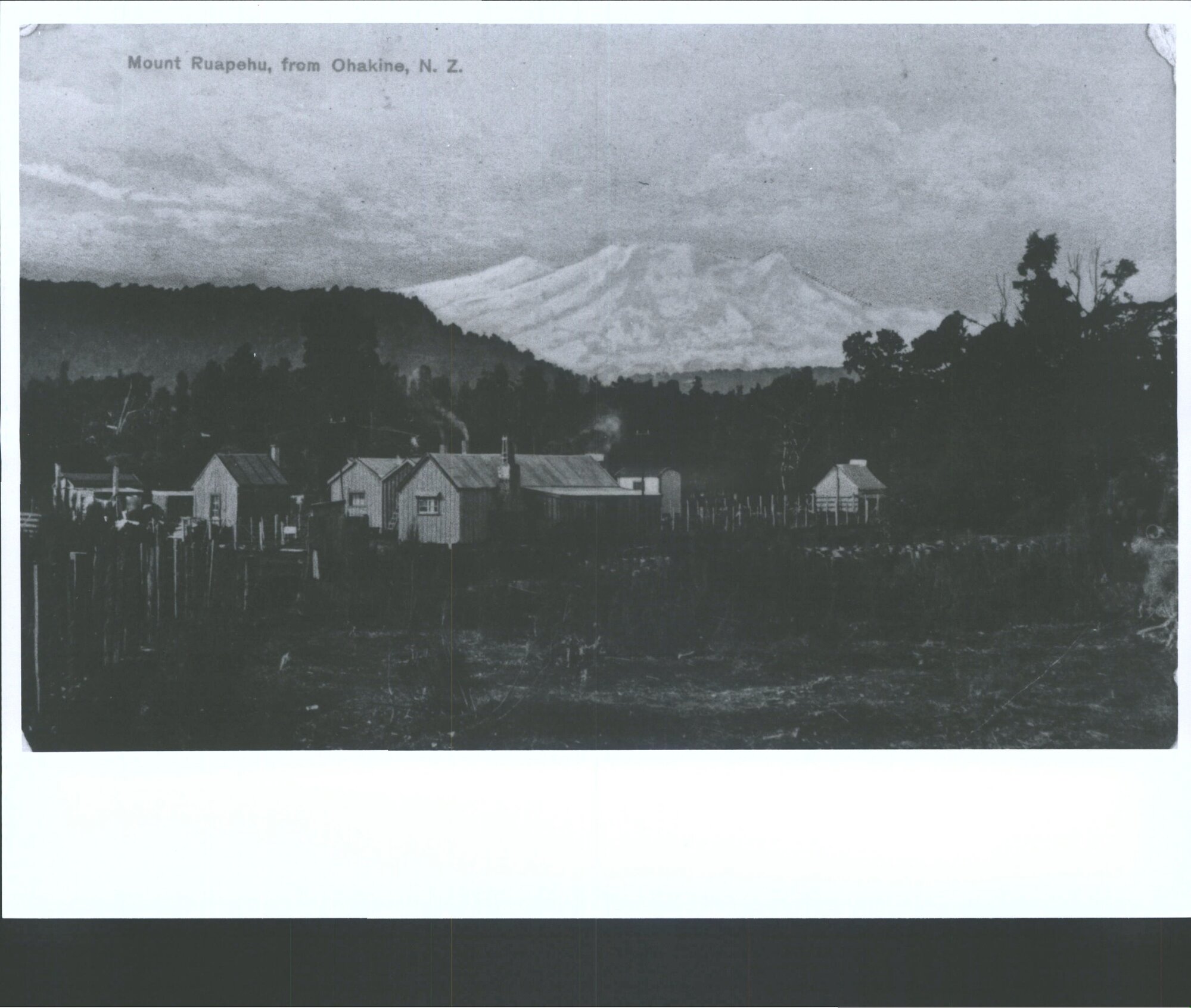 Mount Ruapehu, from Ohakune, N.Z.
