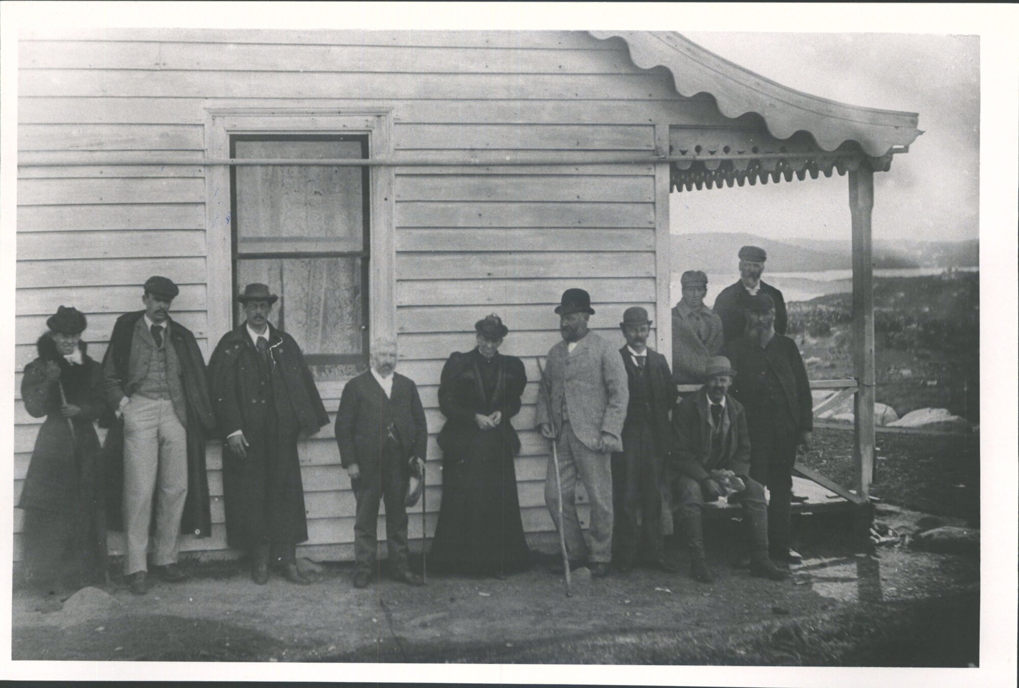Party at Ruapuke on Topi's verandah 1896