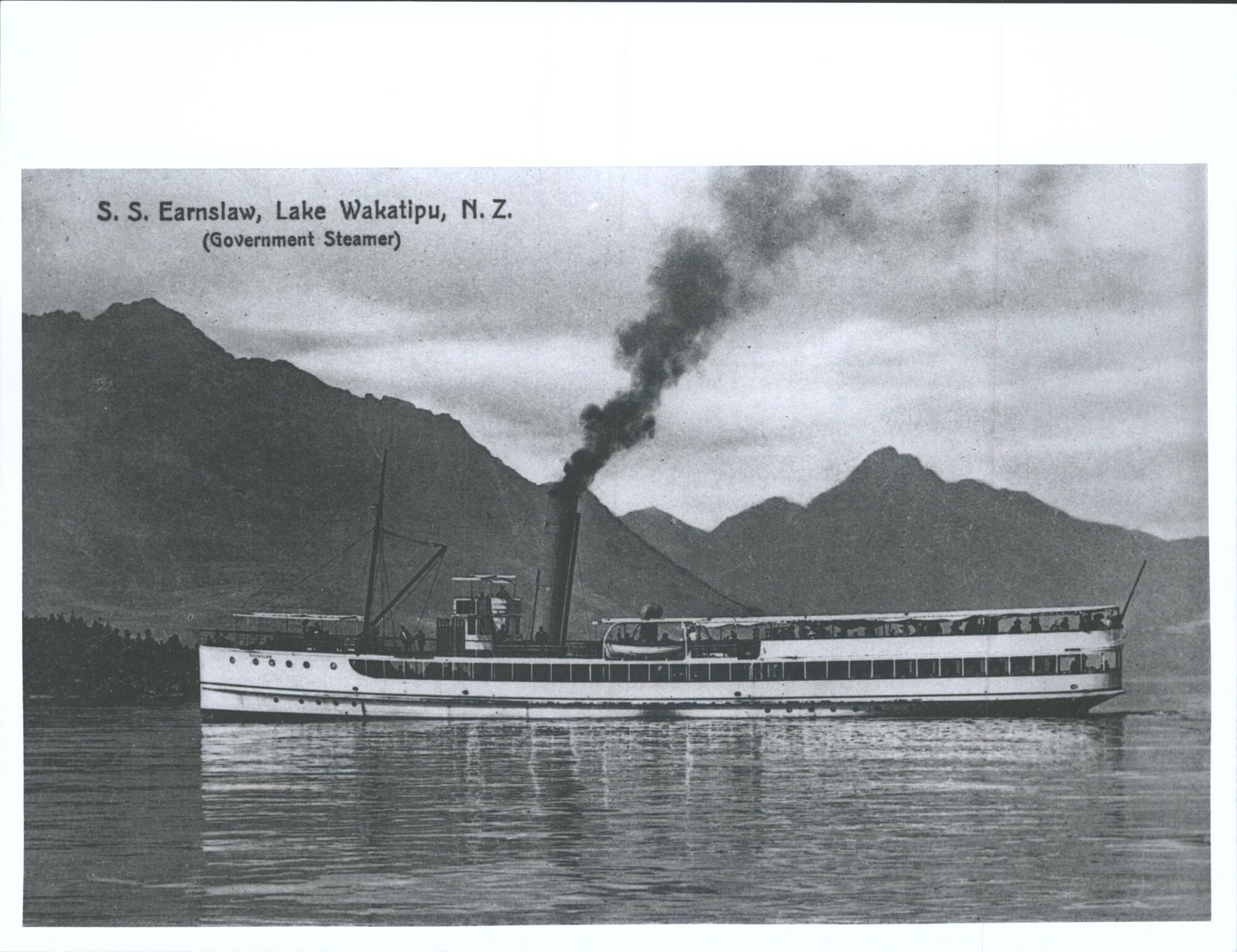 S.S. Earnslaw, Lake Wakatipu, N.Z. (Government Steamer)