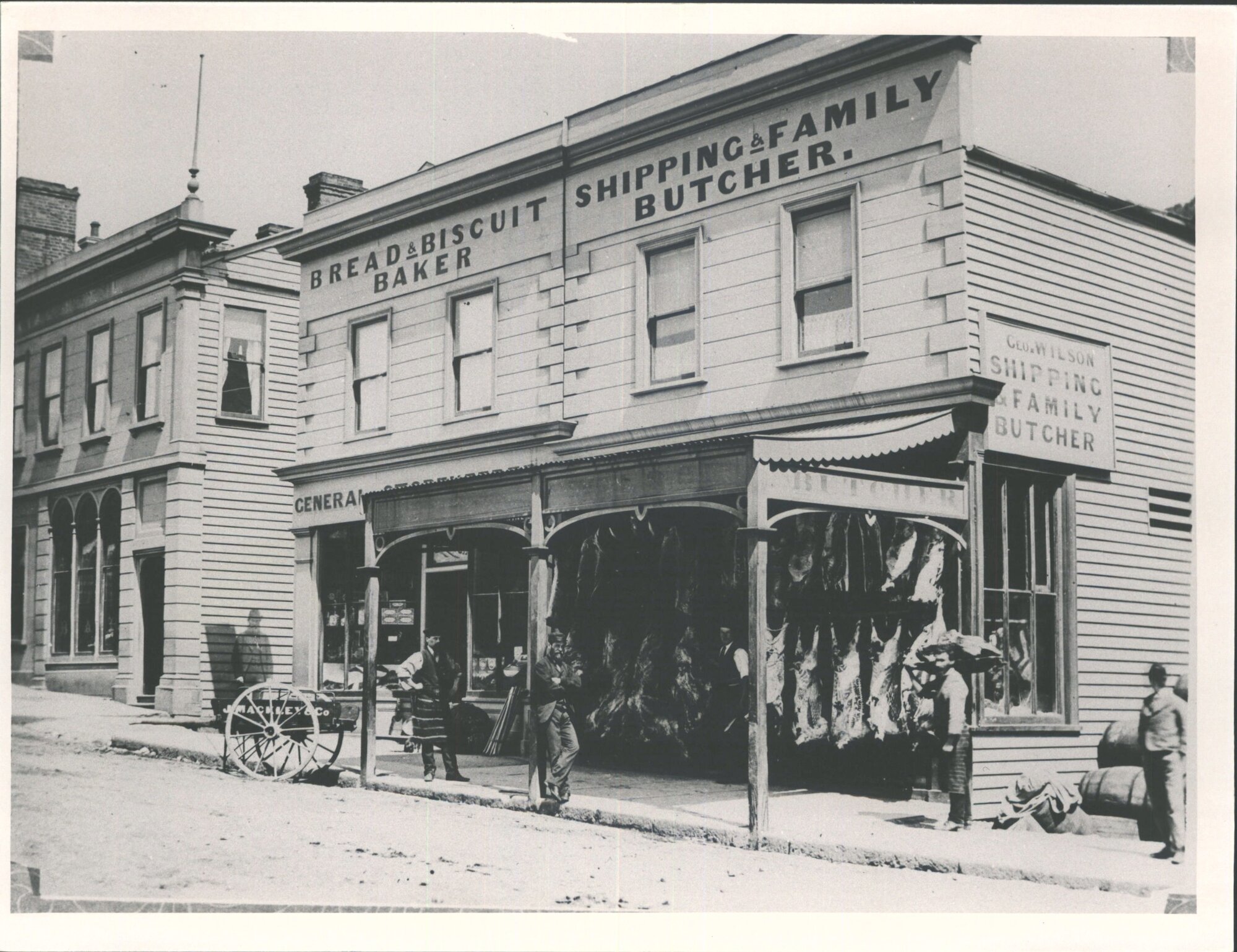 Geo Wilson was butchers in George Street in sixties [1860's]