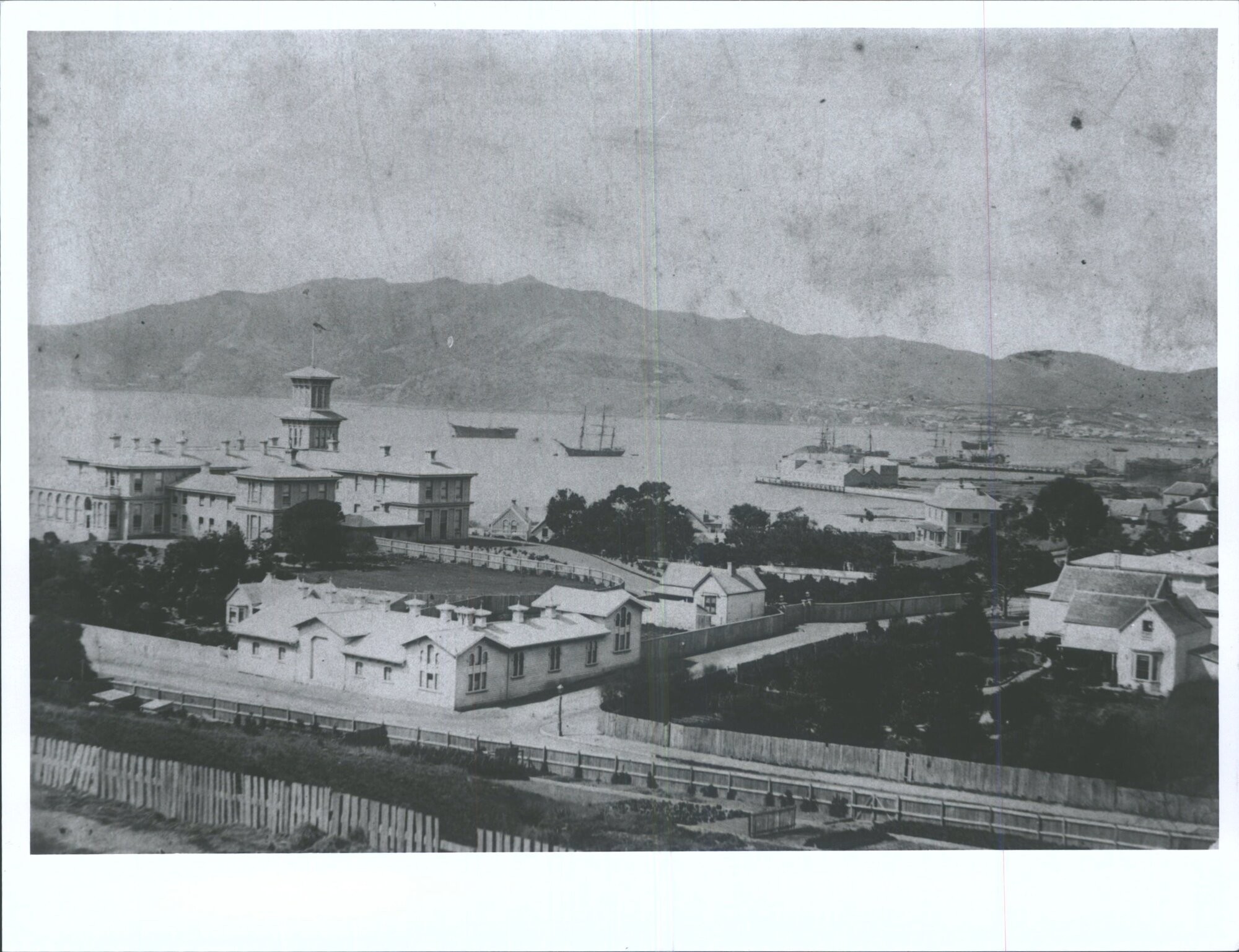 View of Government House and harbour