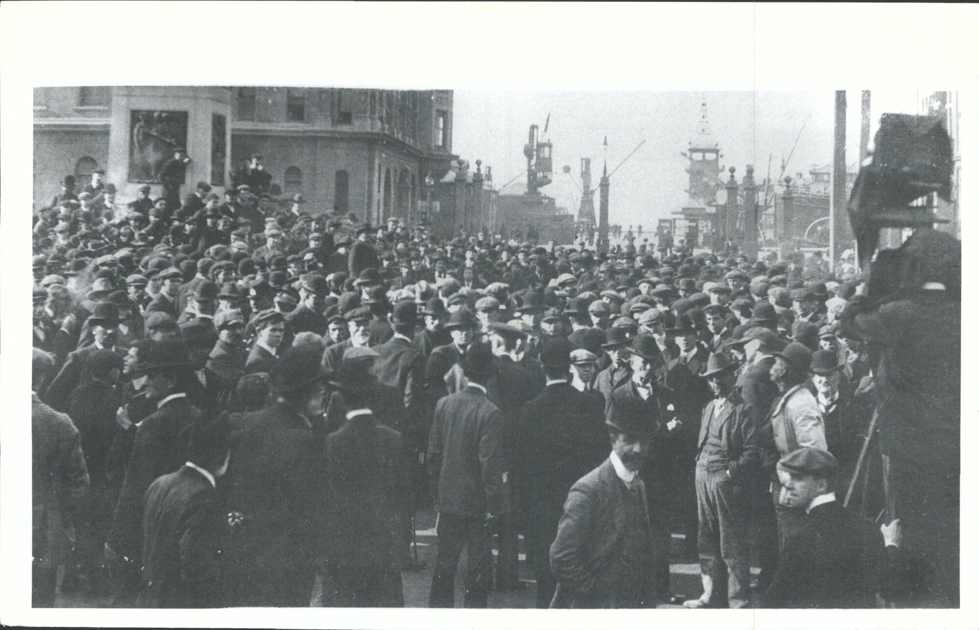 Demonstration of Unemployed at Queens Statue