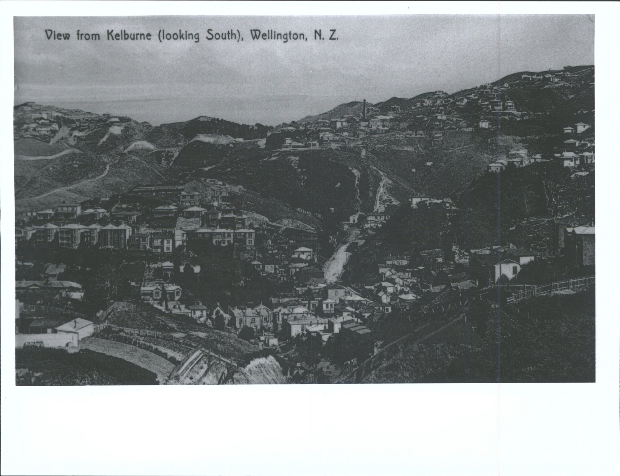 View From Kelburne (looking South), Wellington, N.Z.