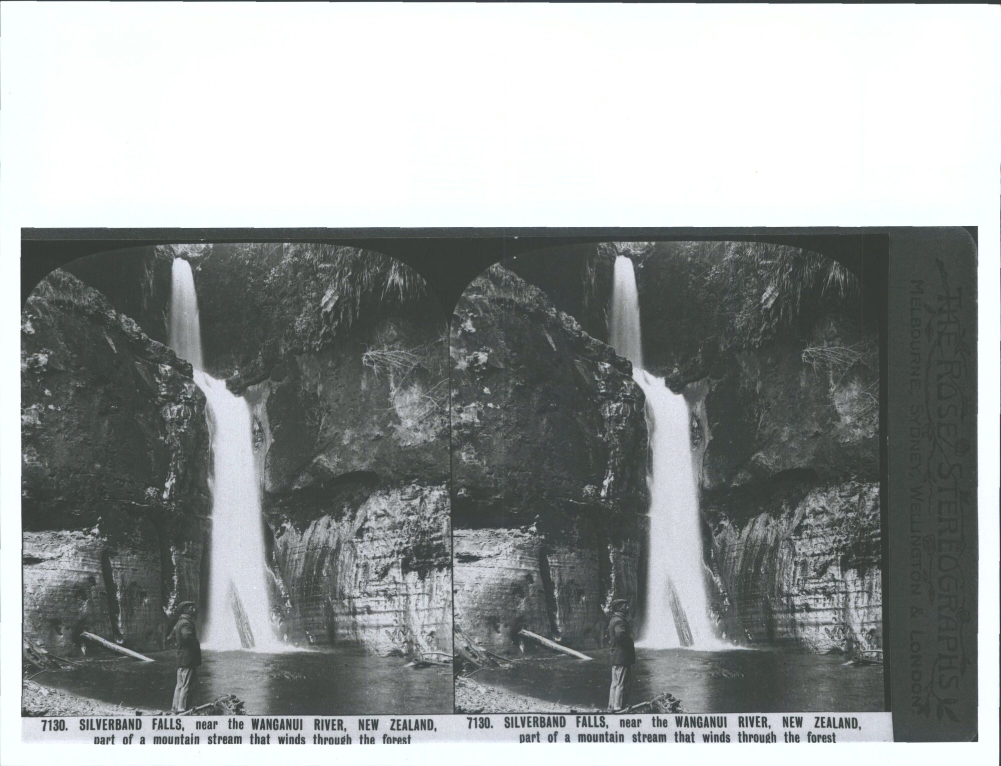 Silverband Falls, near the Wanaganui River, New Zealand