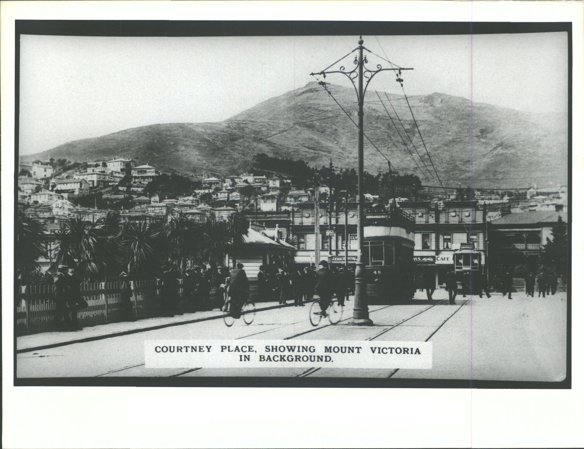 Courtenay Place, Showing Mount Victoria in Background