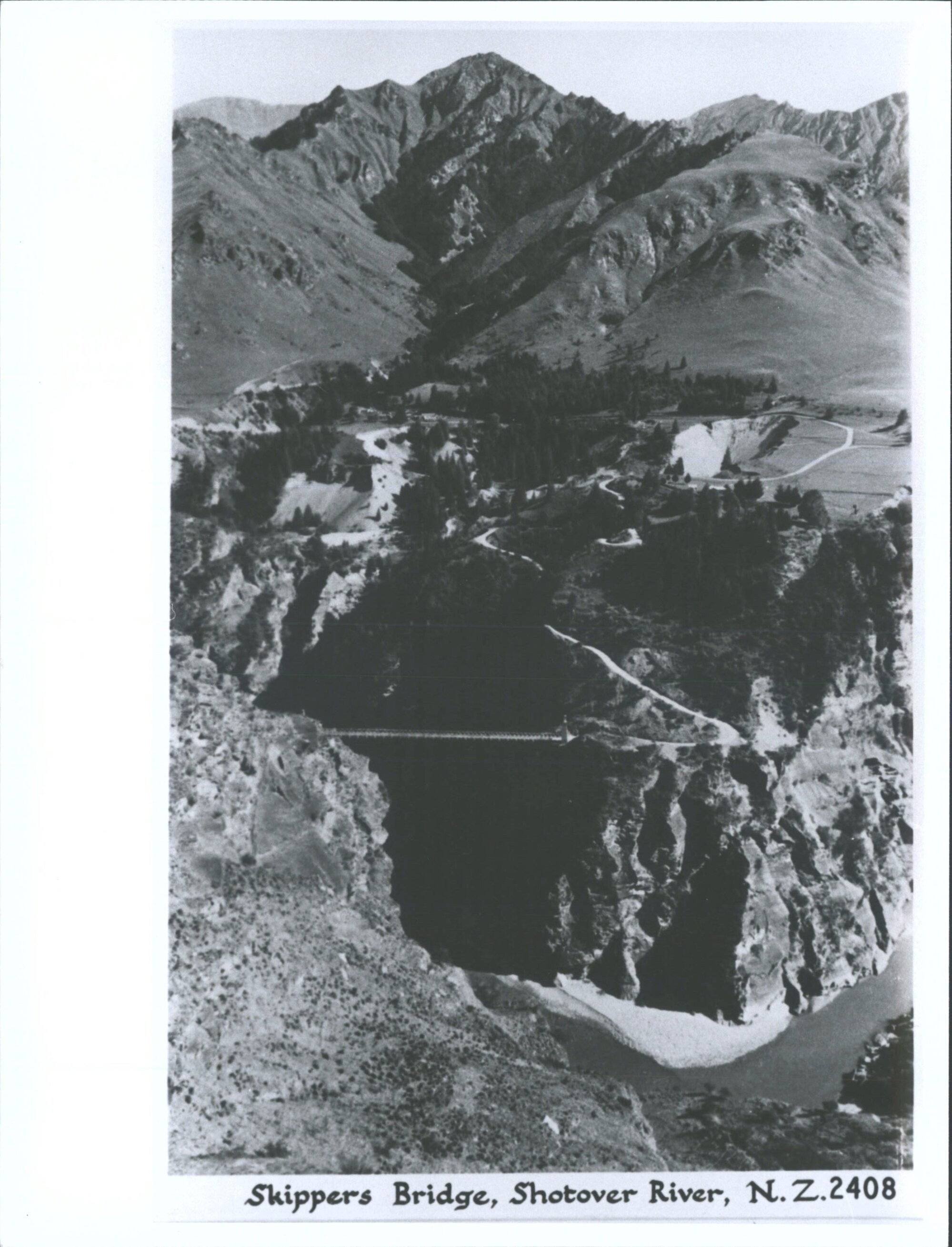 Skippers Bridge, Shotover River, N.Z.