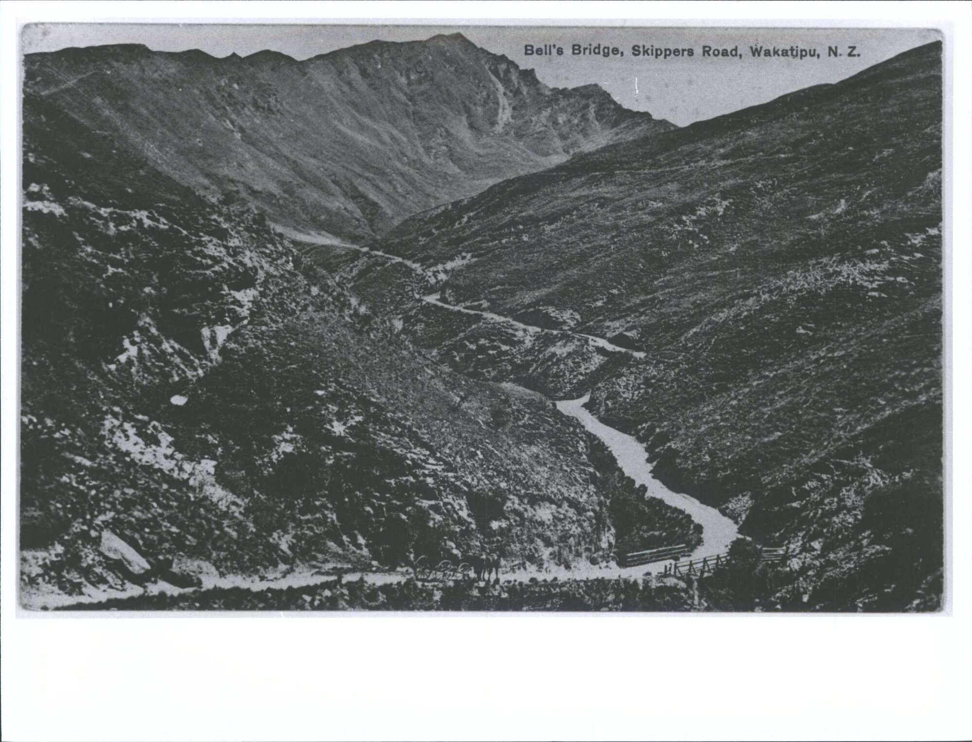 Bell's Bridge. Skippers Road, Wakatipu, N.Z.