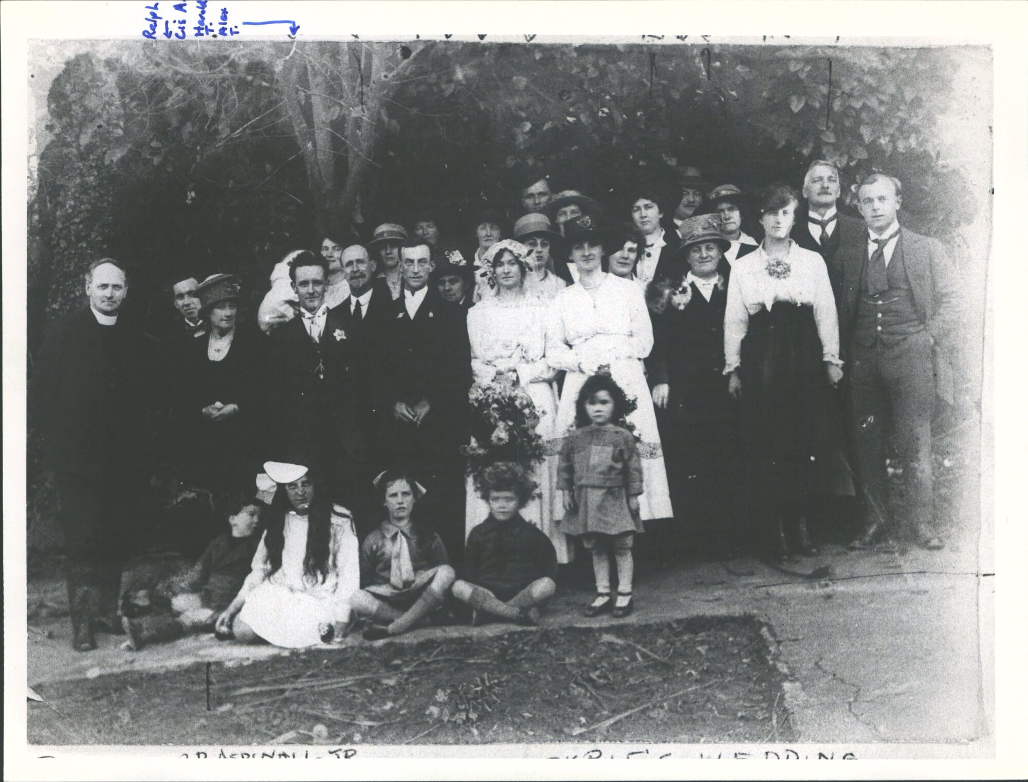 Ethel Tyrie's Wedding, at Pacific St, Dunedin - Alf Aspinall's House