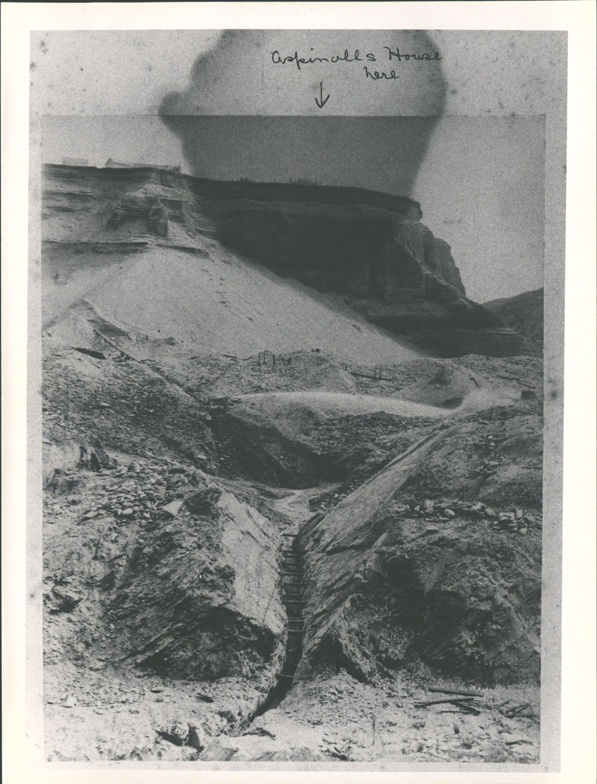 Aspinall's Claim, Sluicing &amp; Tailrace