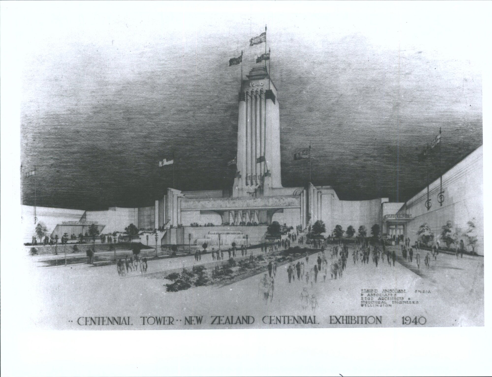 Centennial Tower - New Zealand Centennial Exhibition