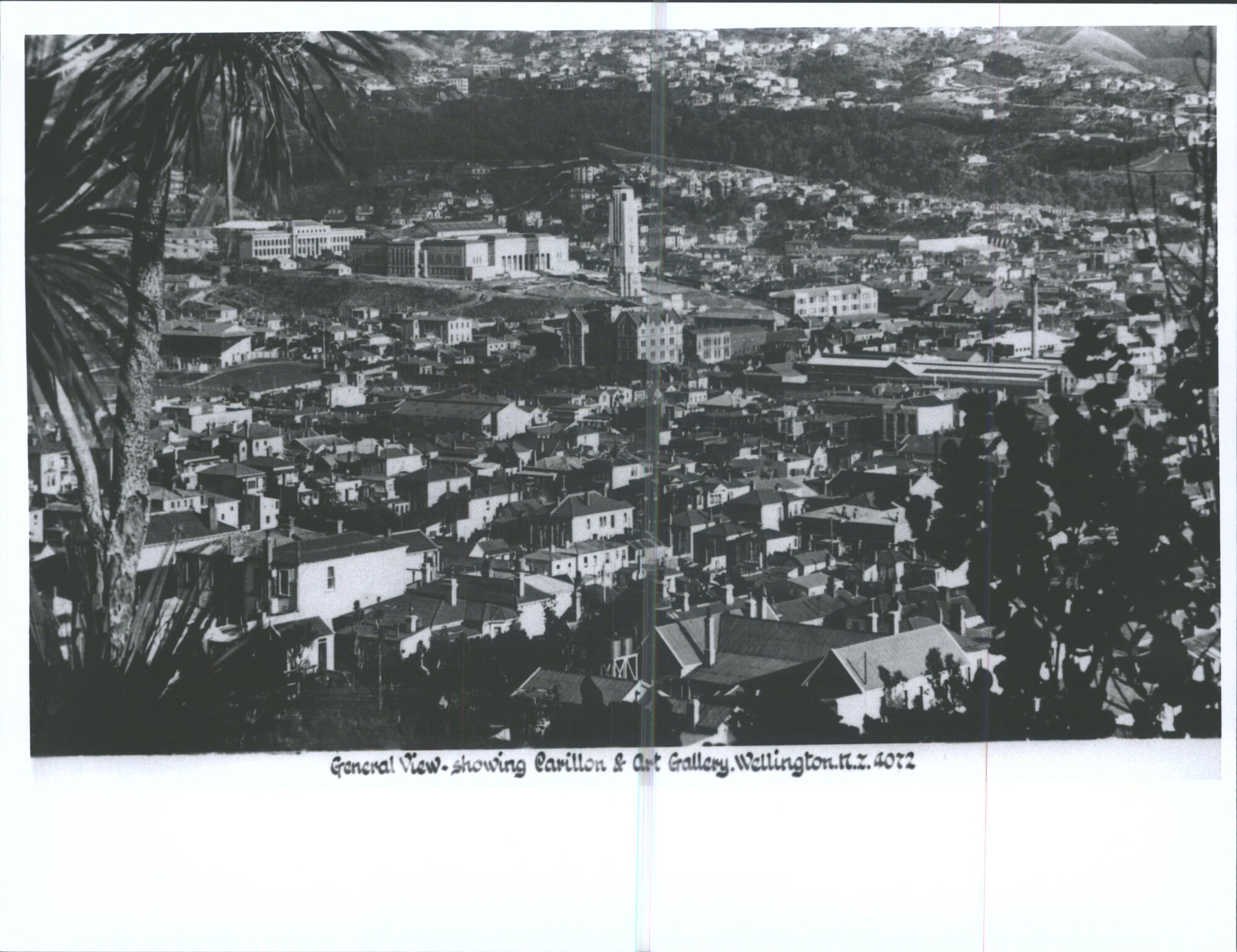 General View - showing Carillon &amp; Art Gallery, Wellington, N.Z.