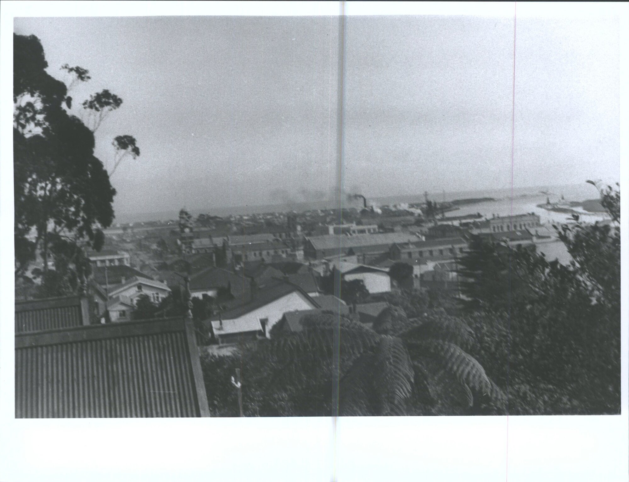 View over Greymouth, looking west