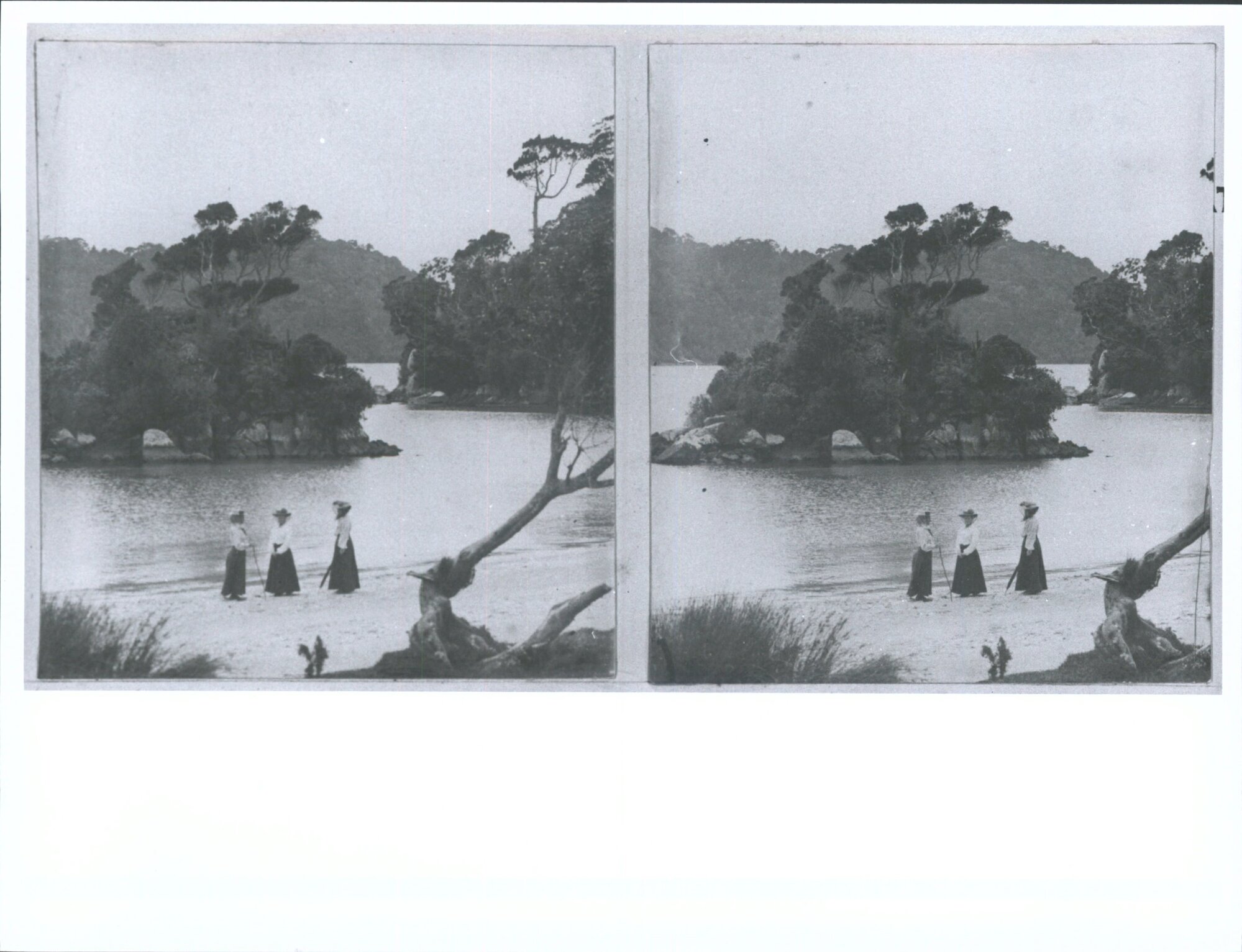 Unidentified Group on Horseshoe Bay Beach
