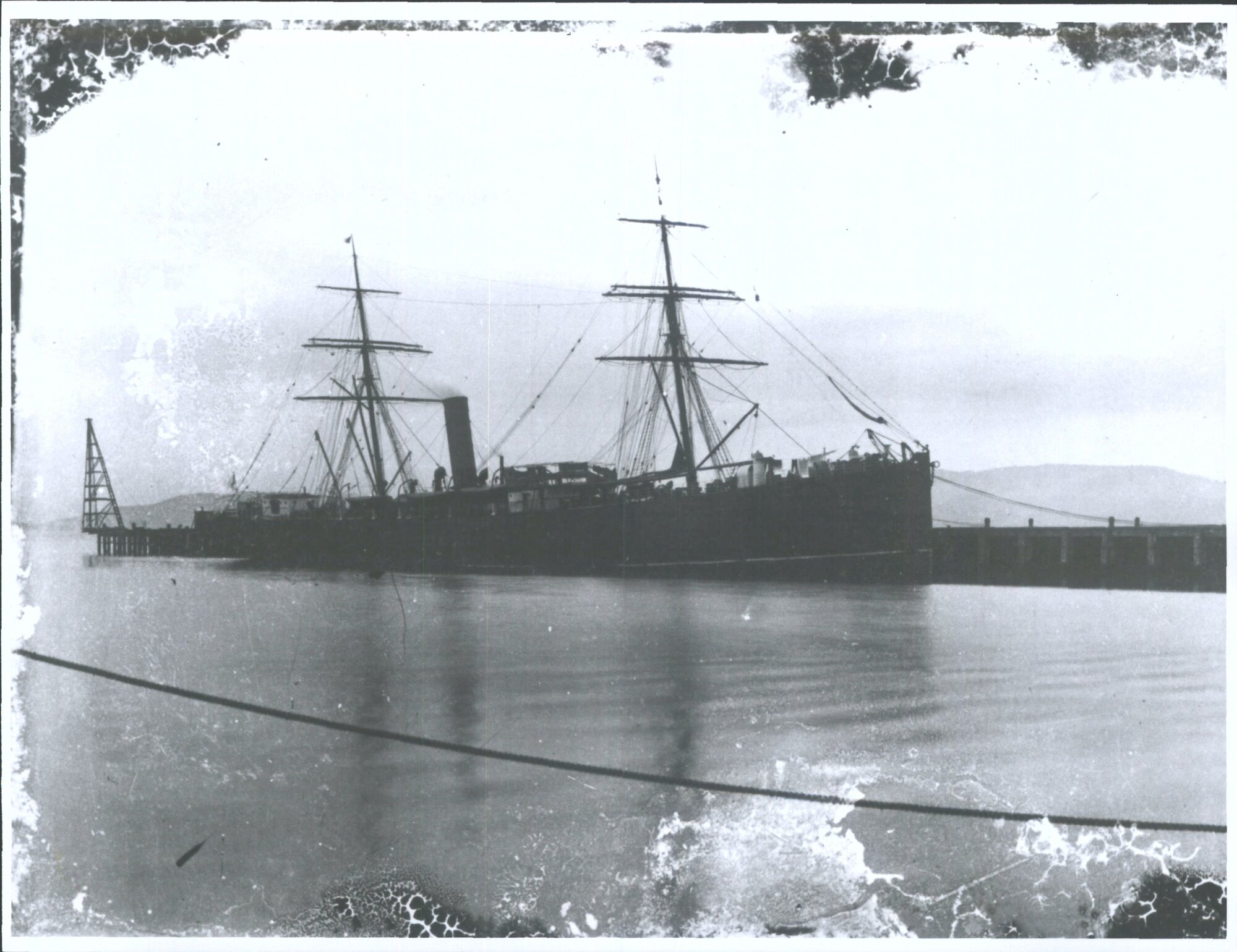 Ship docked at Stewart Island