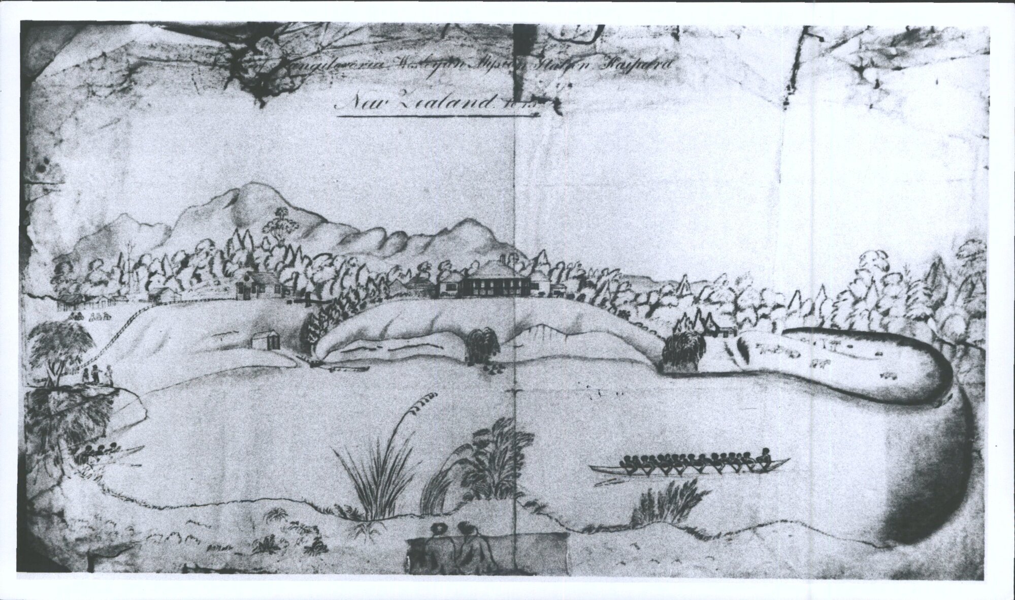 View of Tangiteroria Wesleyan Mission Station, Kaipara