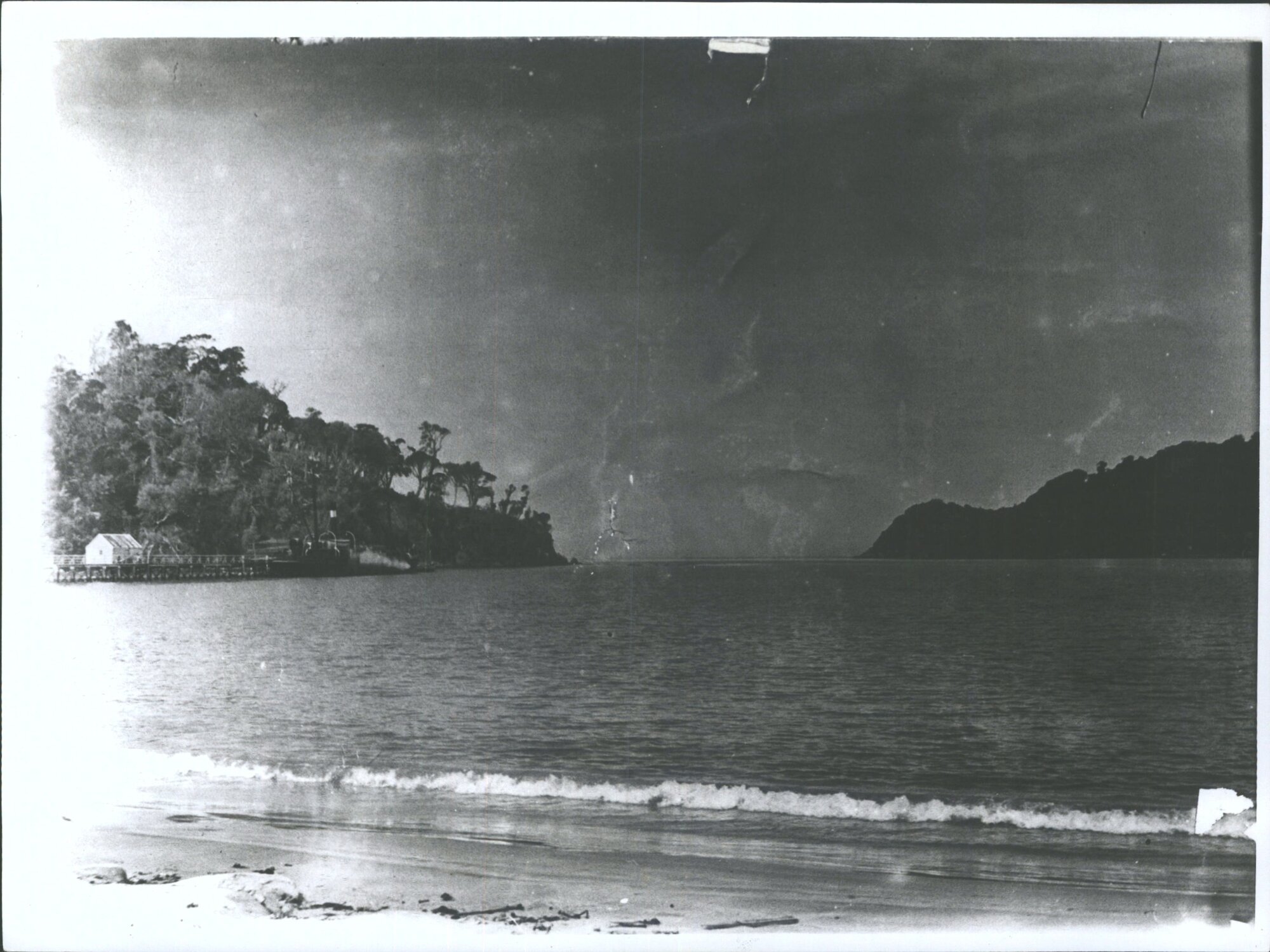 S.S. Invercargill docked at Horseshoe Bay