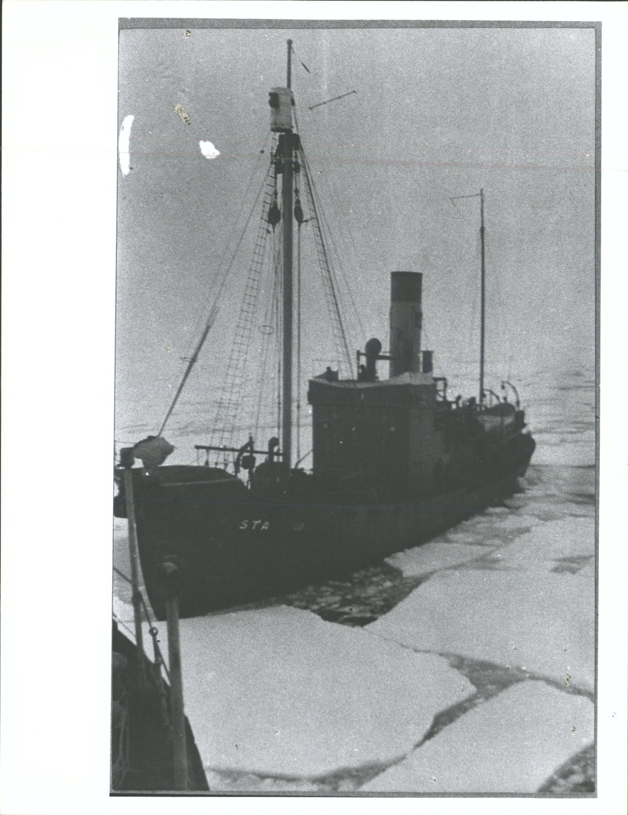 Whaling ship in ice