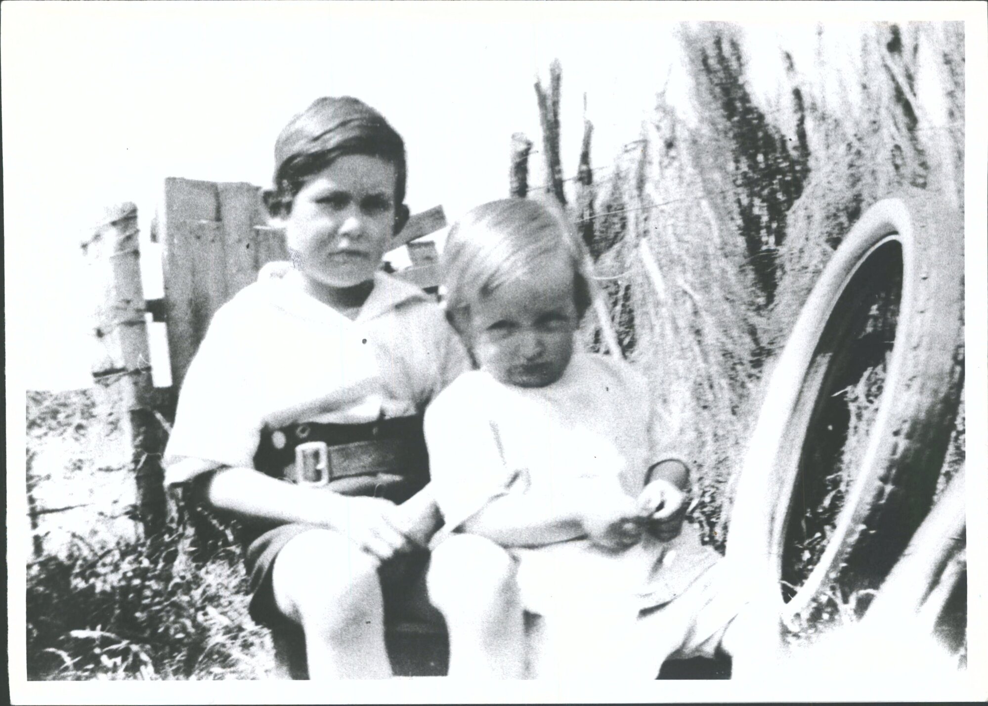 Terence Baxter &amp; James K Baxter at Kuri Bush