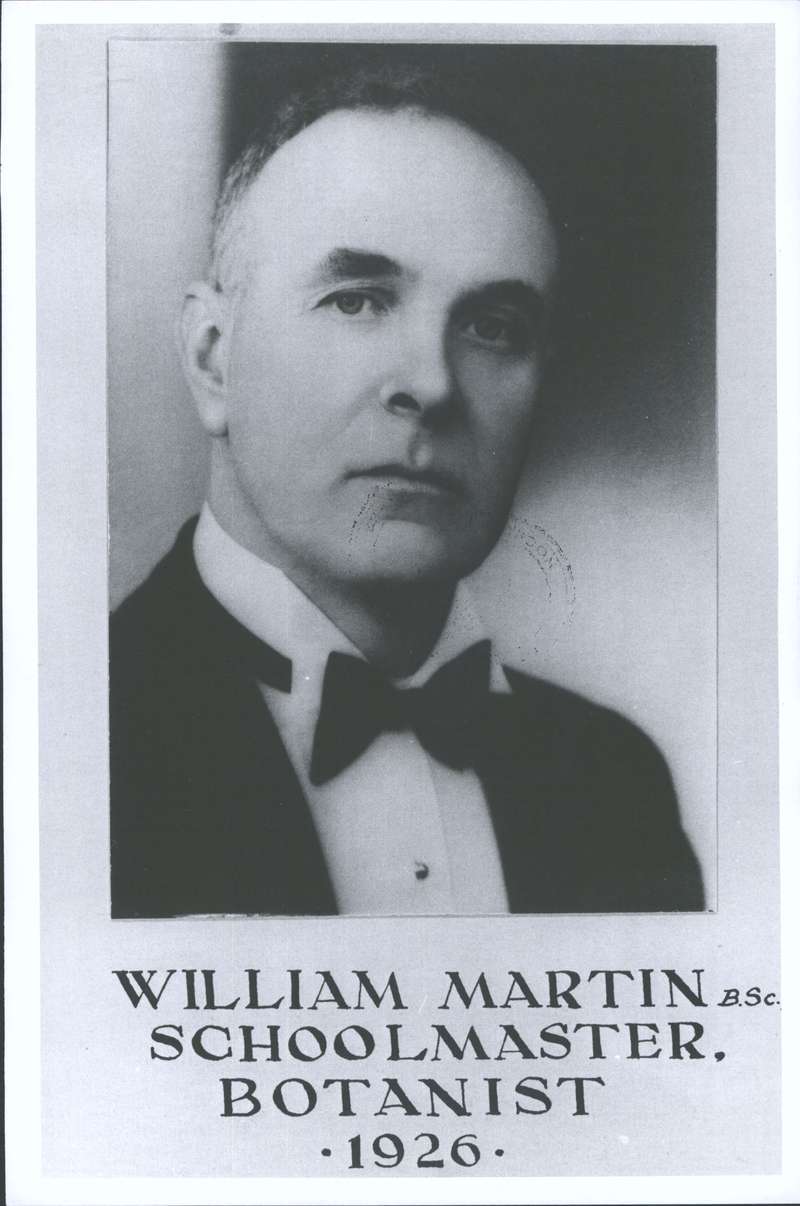 [William Martin BSc. Schoolmaster, Botanist