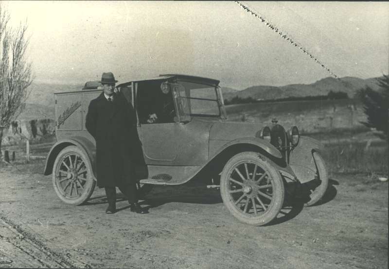 Valentine Mitchell (traveller for J.J. Arthur) on his route in Central Otago